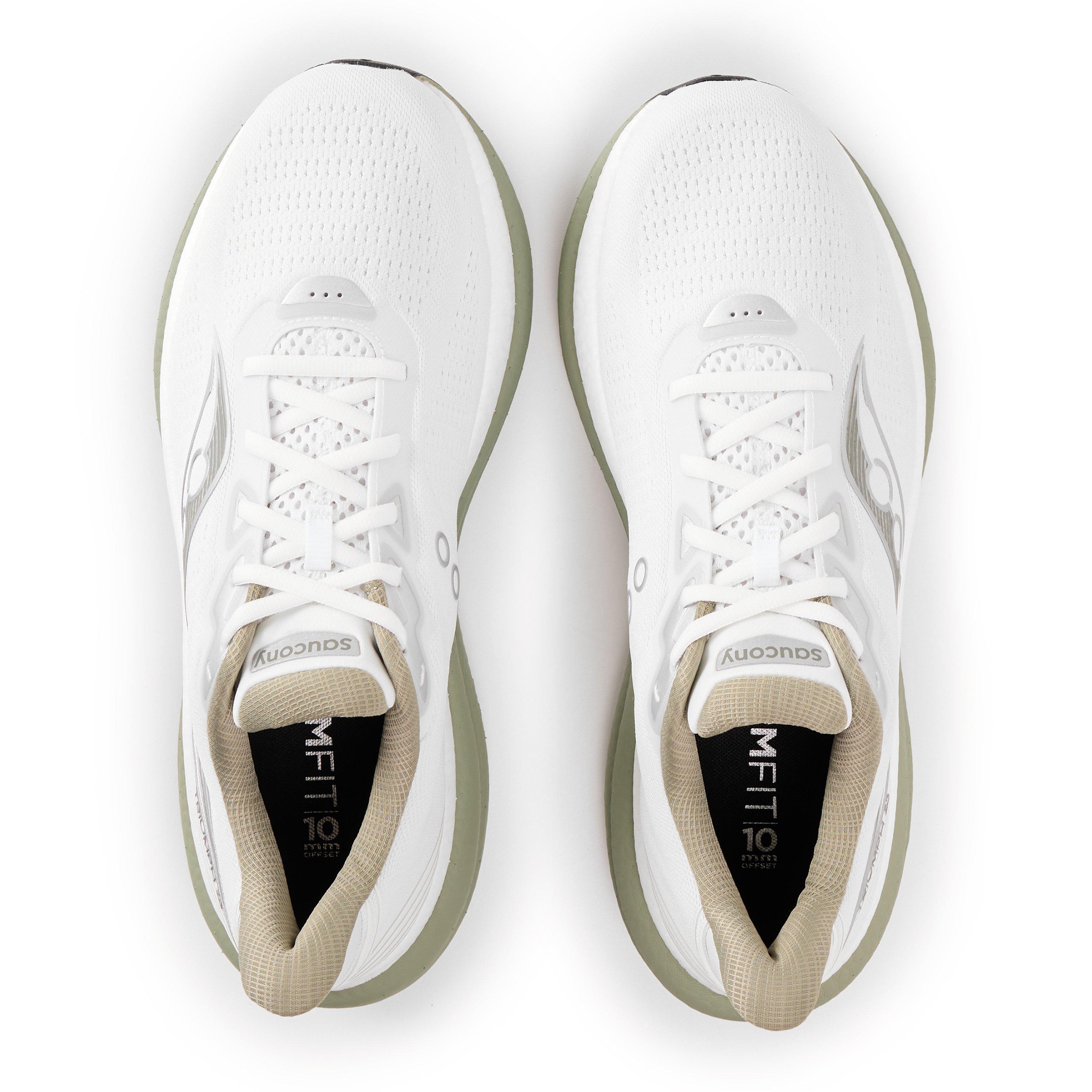 White/Laurel - Saucony - Triumph 23 Road Running Shoes Mens - 5
