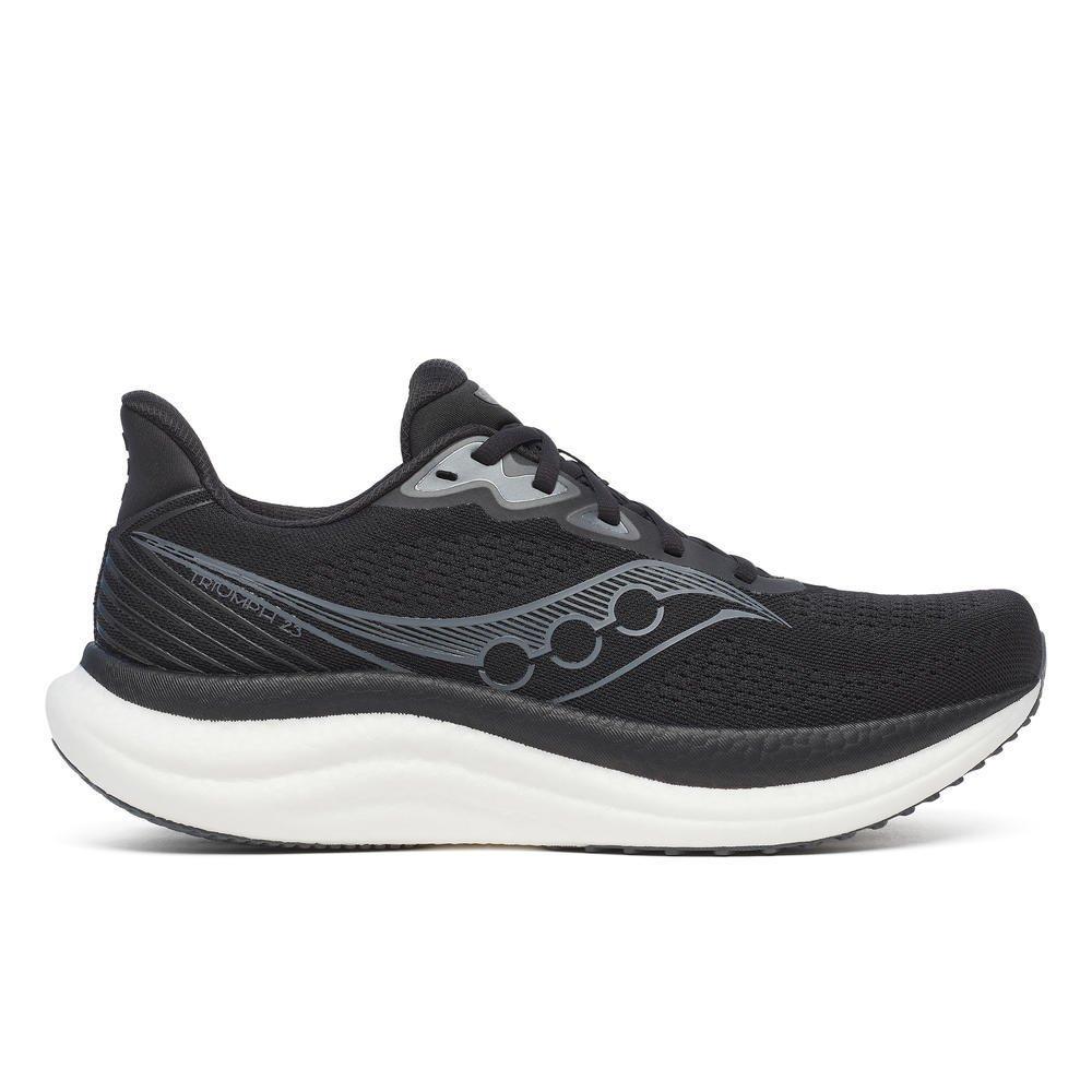 Zwart/Wit - Saucony - Triumph 23 Road Running Shoes Mens - 1