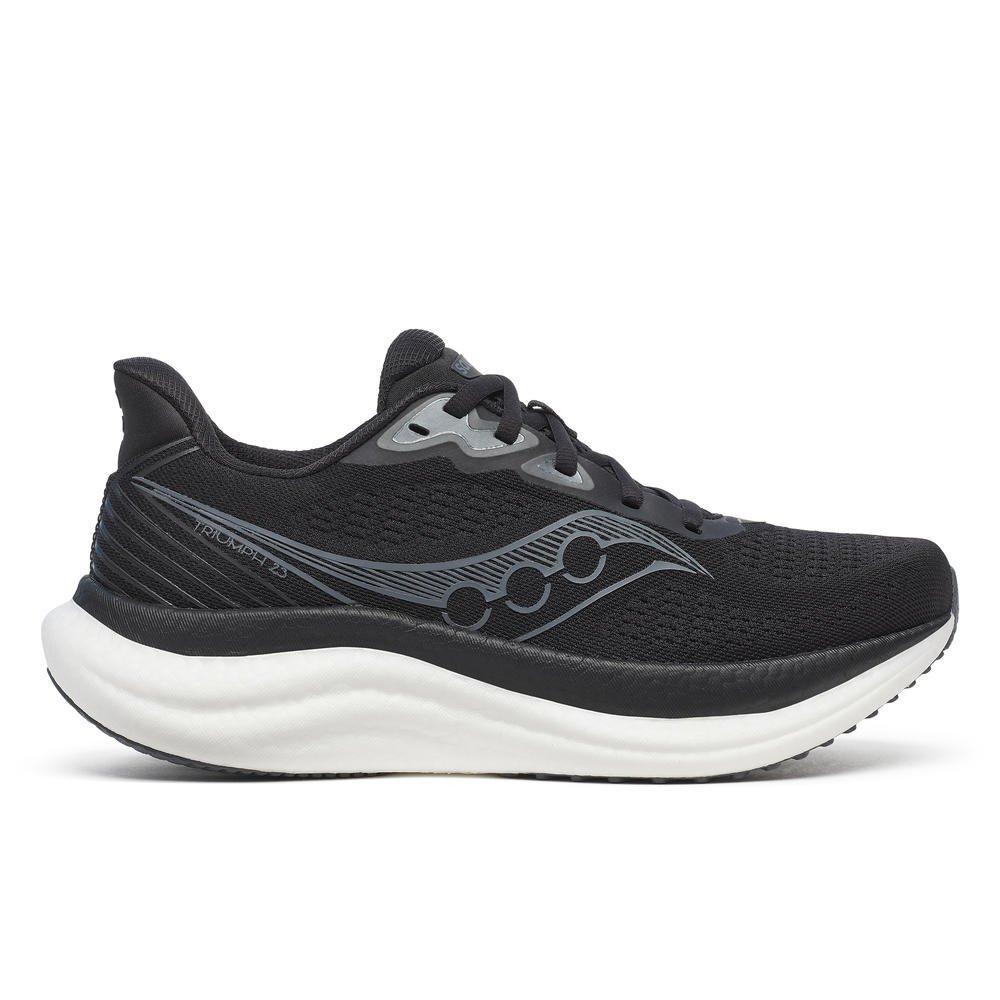 Saucony Women's Triumph 23 Road Running Shoes - Black/White - 5 (38)