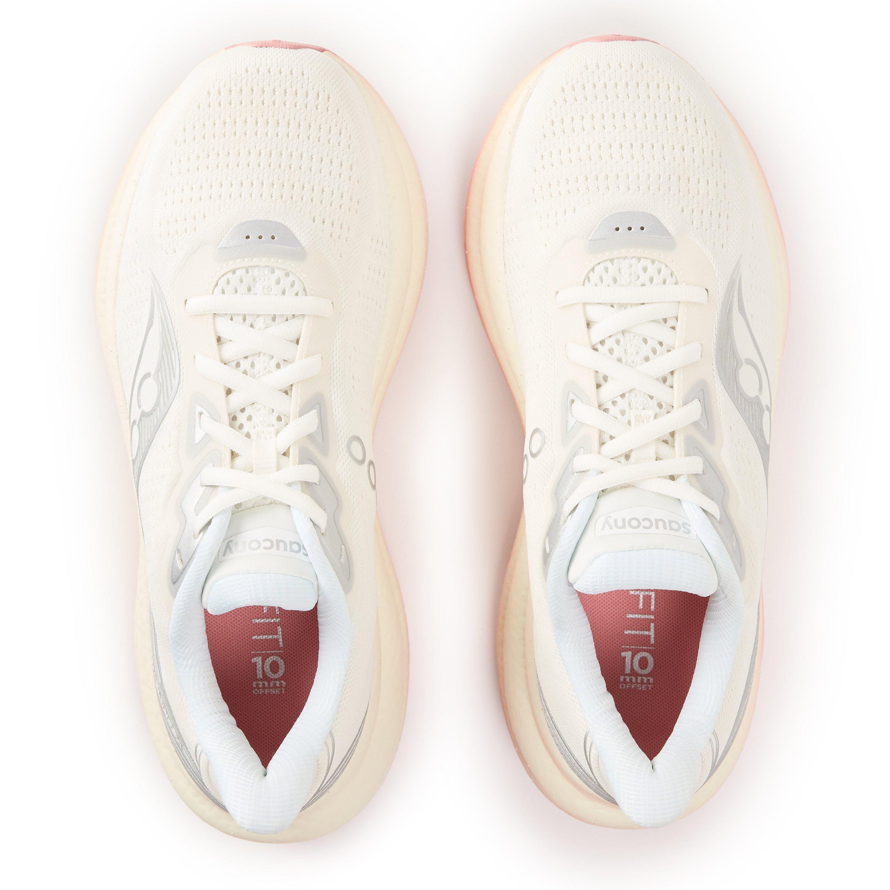 Ivory/Mauve - Saucony - Triumph 23 Road Running Shoes Womens - 5