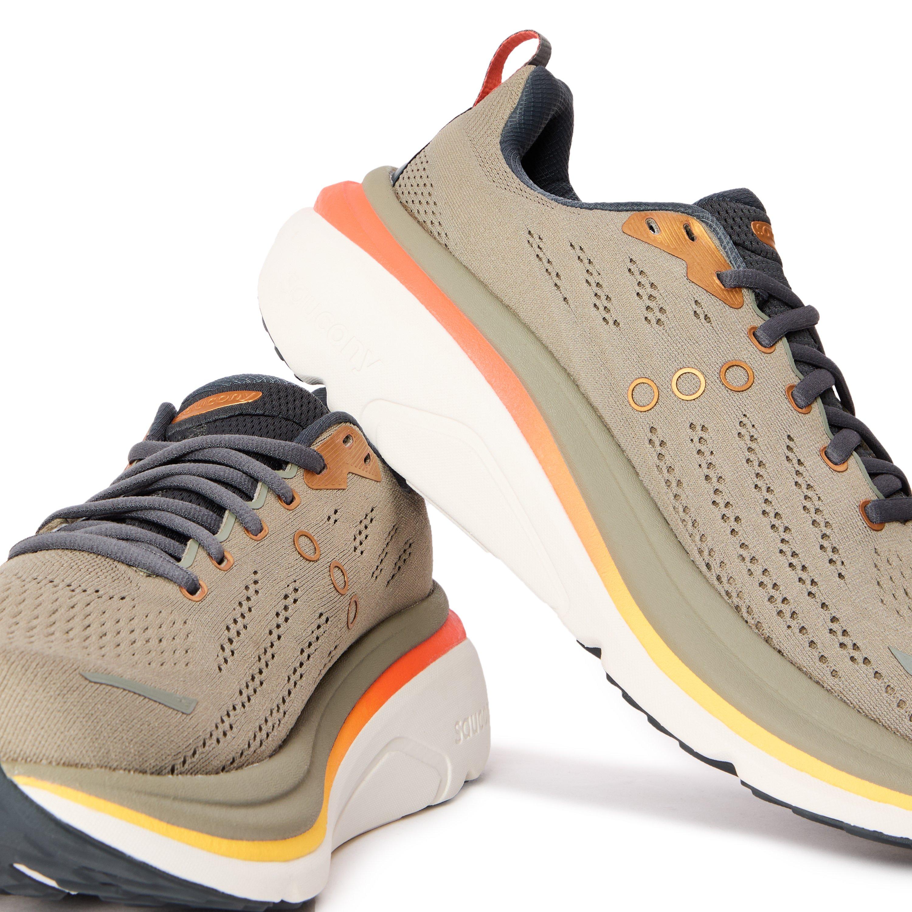 Laurel/Fire - Saucony - Hurricane 25 Road Running Shoes Mens - 3
