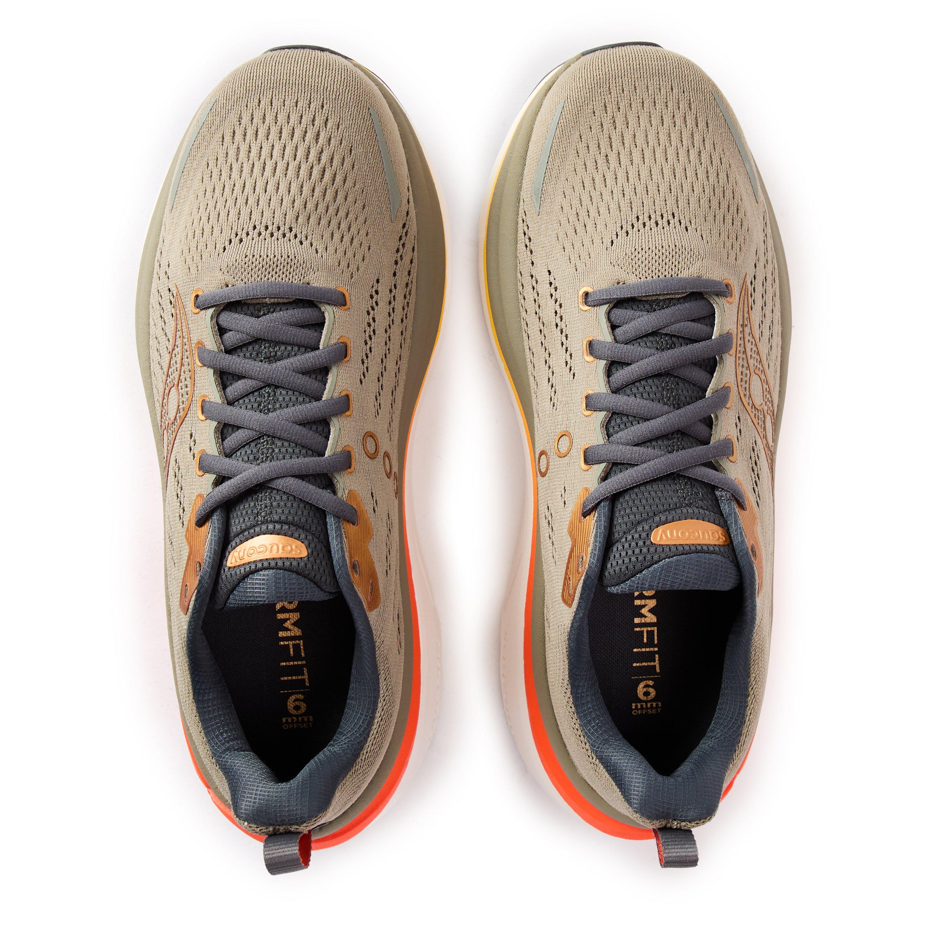 Laurel/Fire - Saucony - Hurricane 25 Road Running Shoes Mens - 4