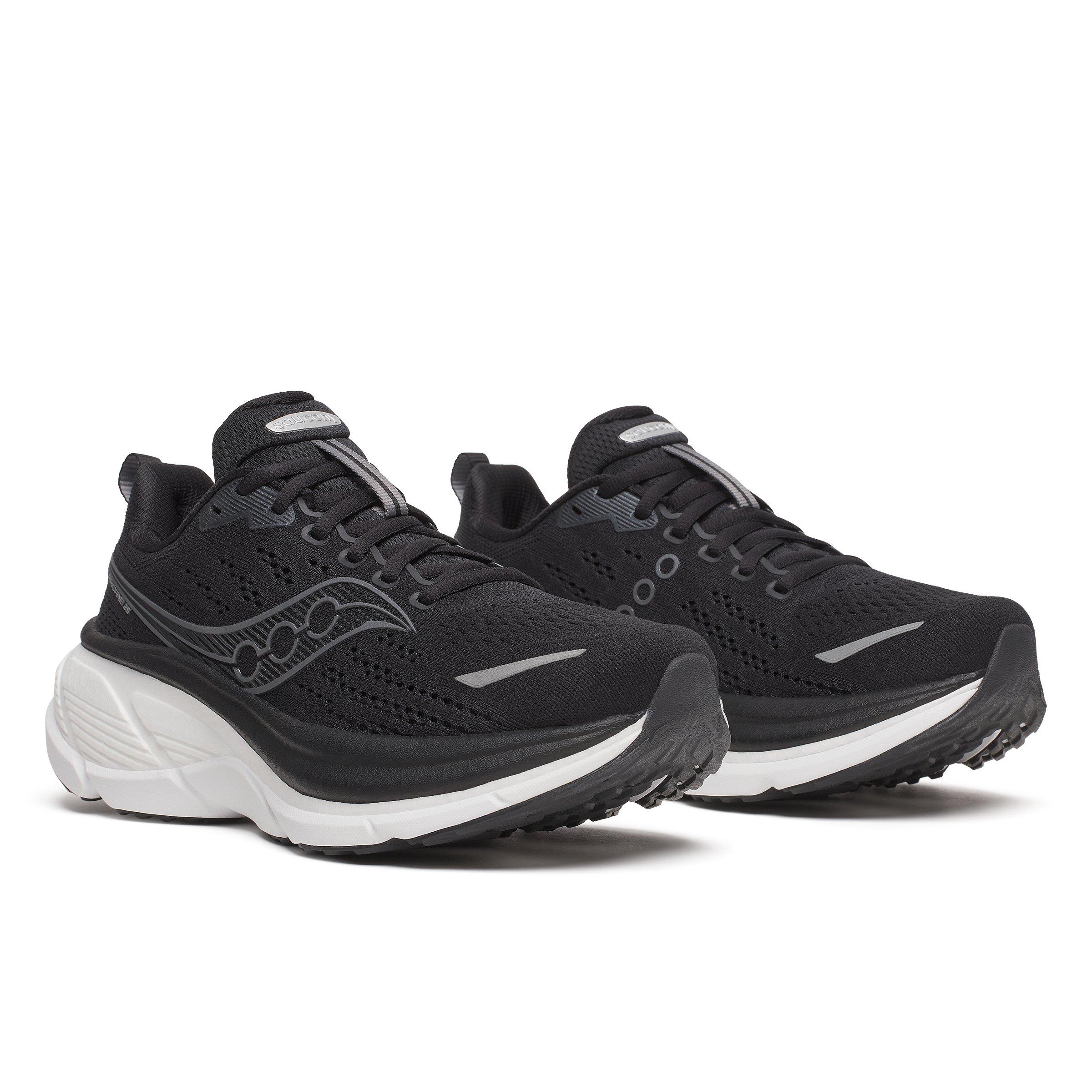 Black/White - Saucony - Hurricane 25 Road Running Shoes Womens - 2