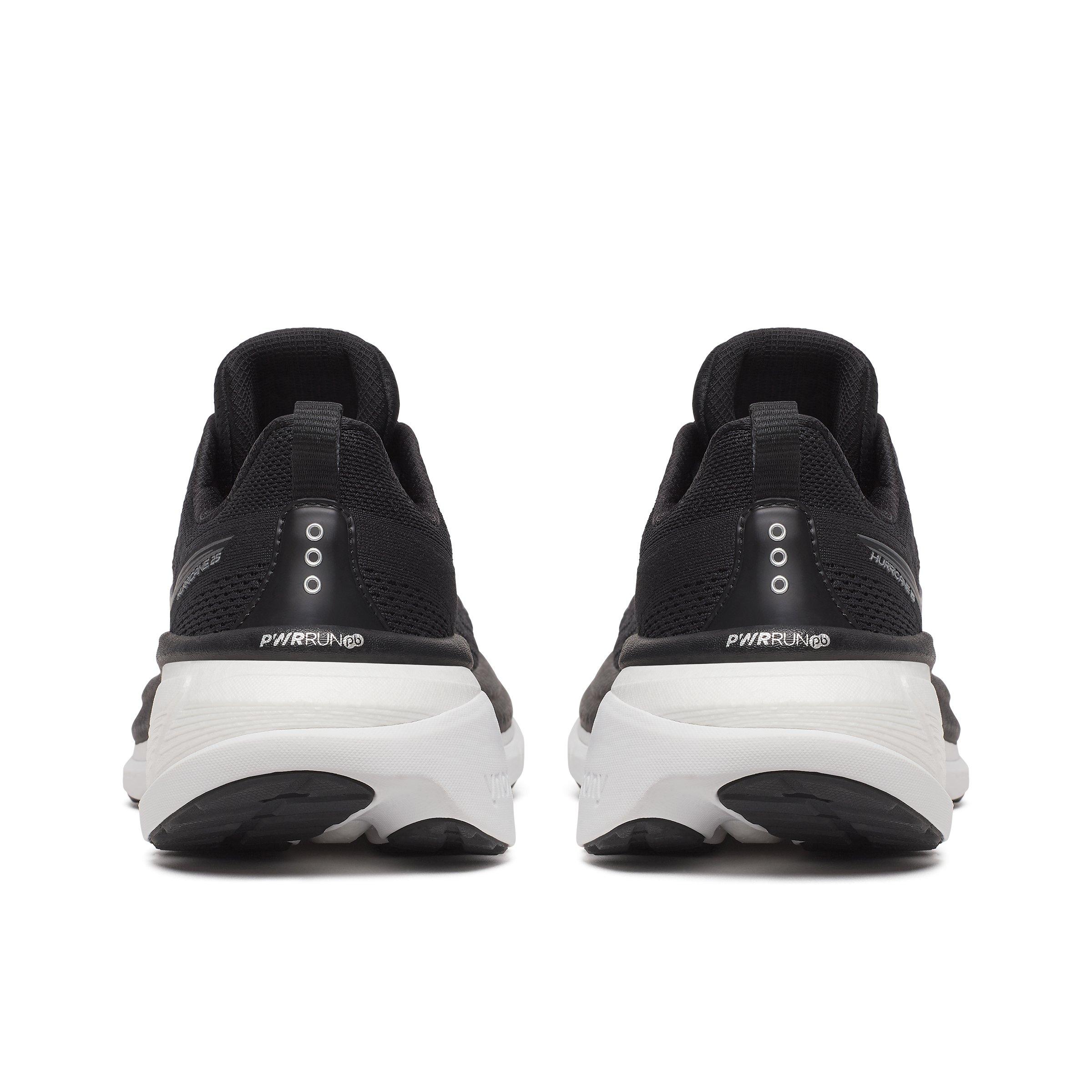 Black/White - Saucony - Hurricane 25 Road Running Shoes Womens - 4