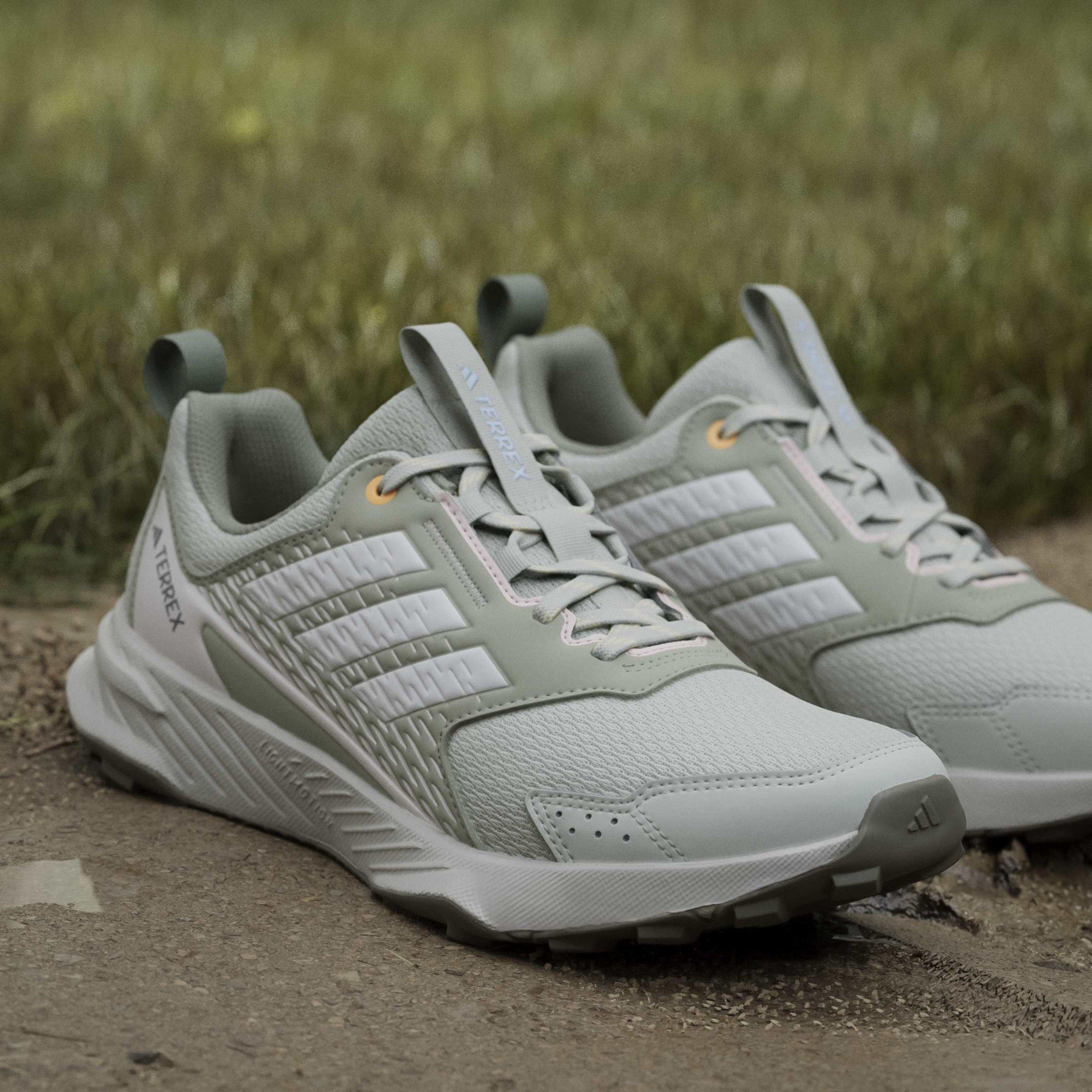 Green/Tangerine - adidas - Tracefinder Womens Trail Running Shoes - 16