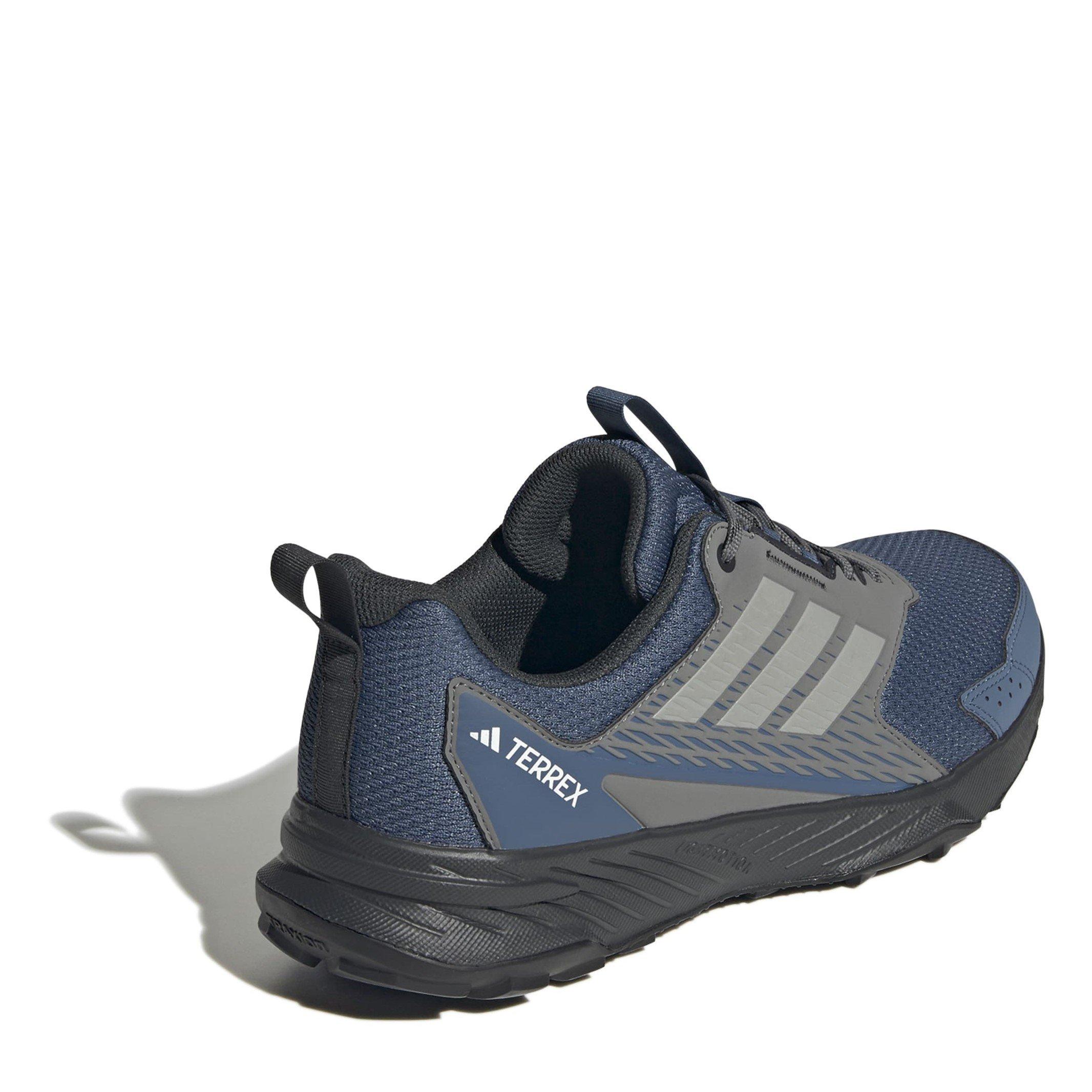 Steel/Carbon - adidas - Tracefinder Trail Running Shoes Mens - 4