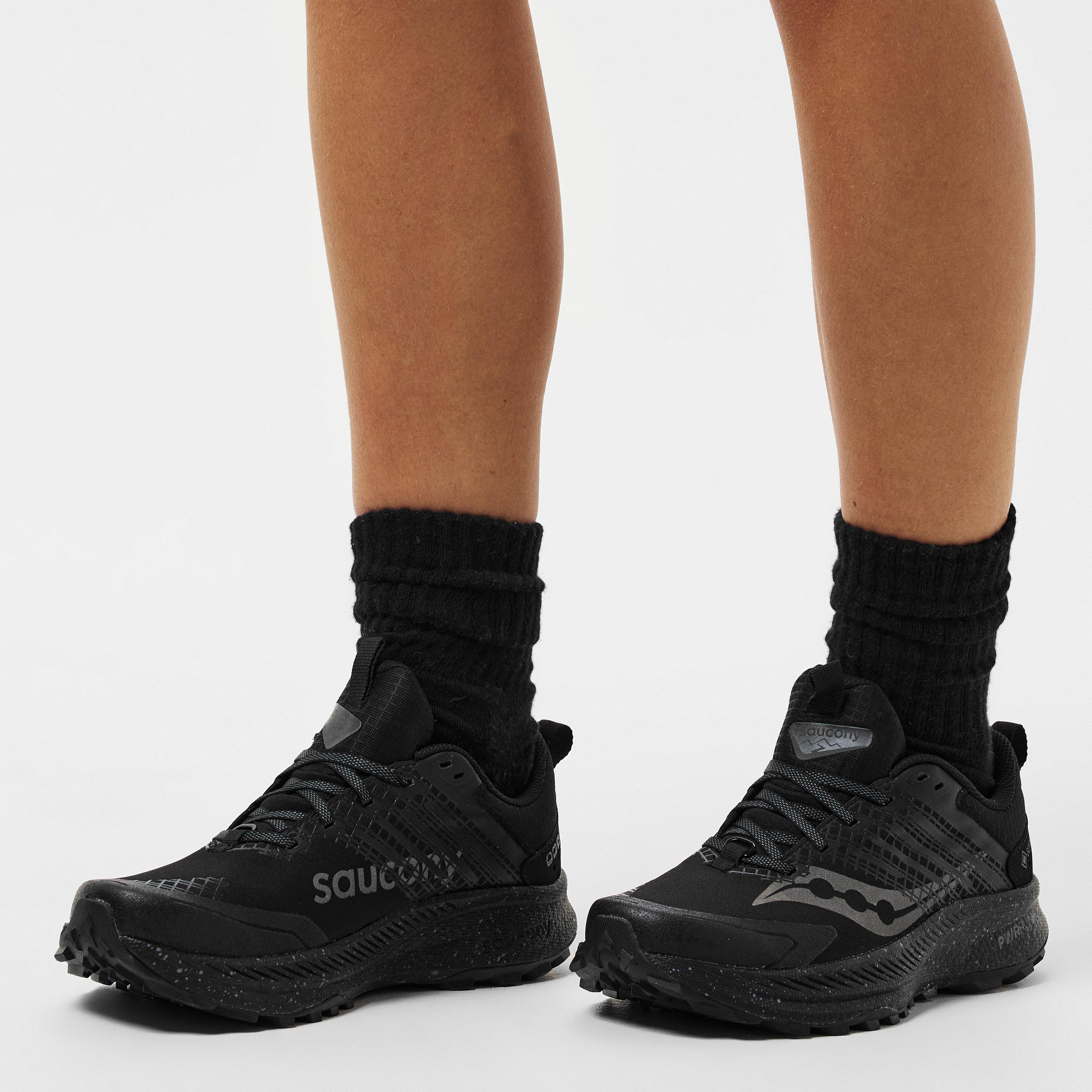 Triple Black - Saucony - Ride Off-Road Trail Running Shoes - 3