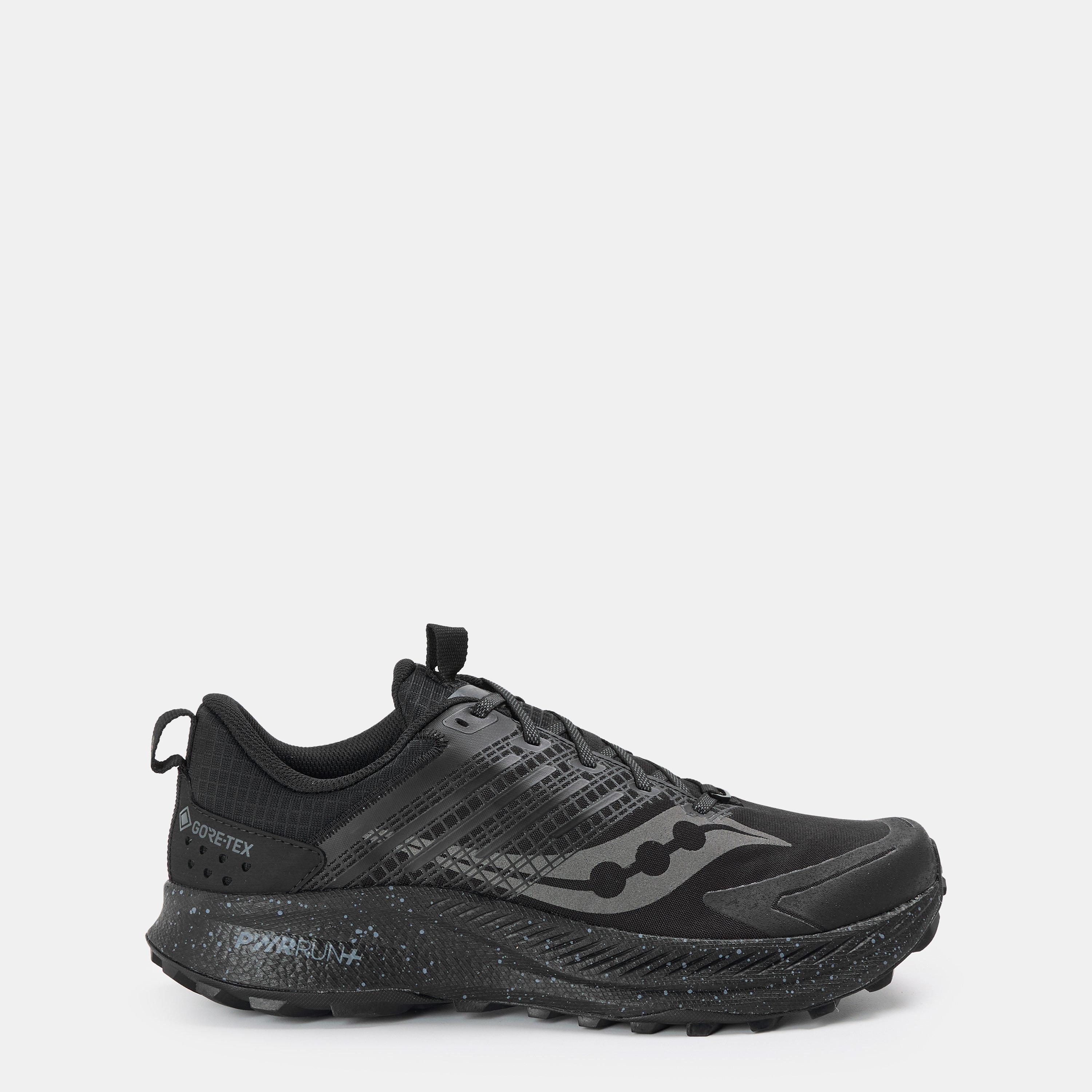 Saucony Men's Ride Off-Road Trail Running Shoes - Triple Black - 7 (41)