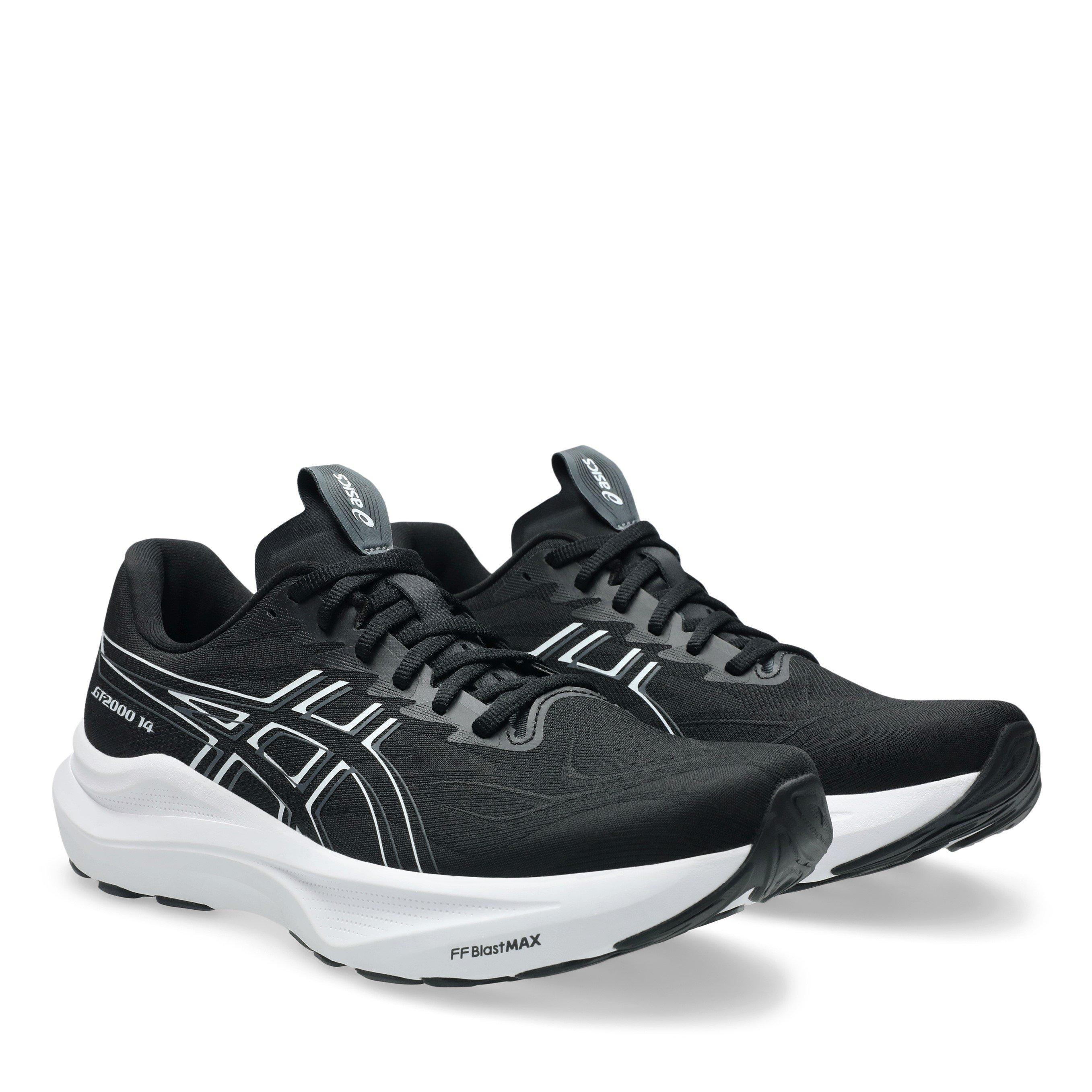 Zwart/Wit - Asics - Gt-2000 14 Road Running Shoes Mens - 4