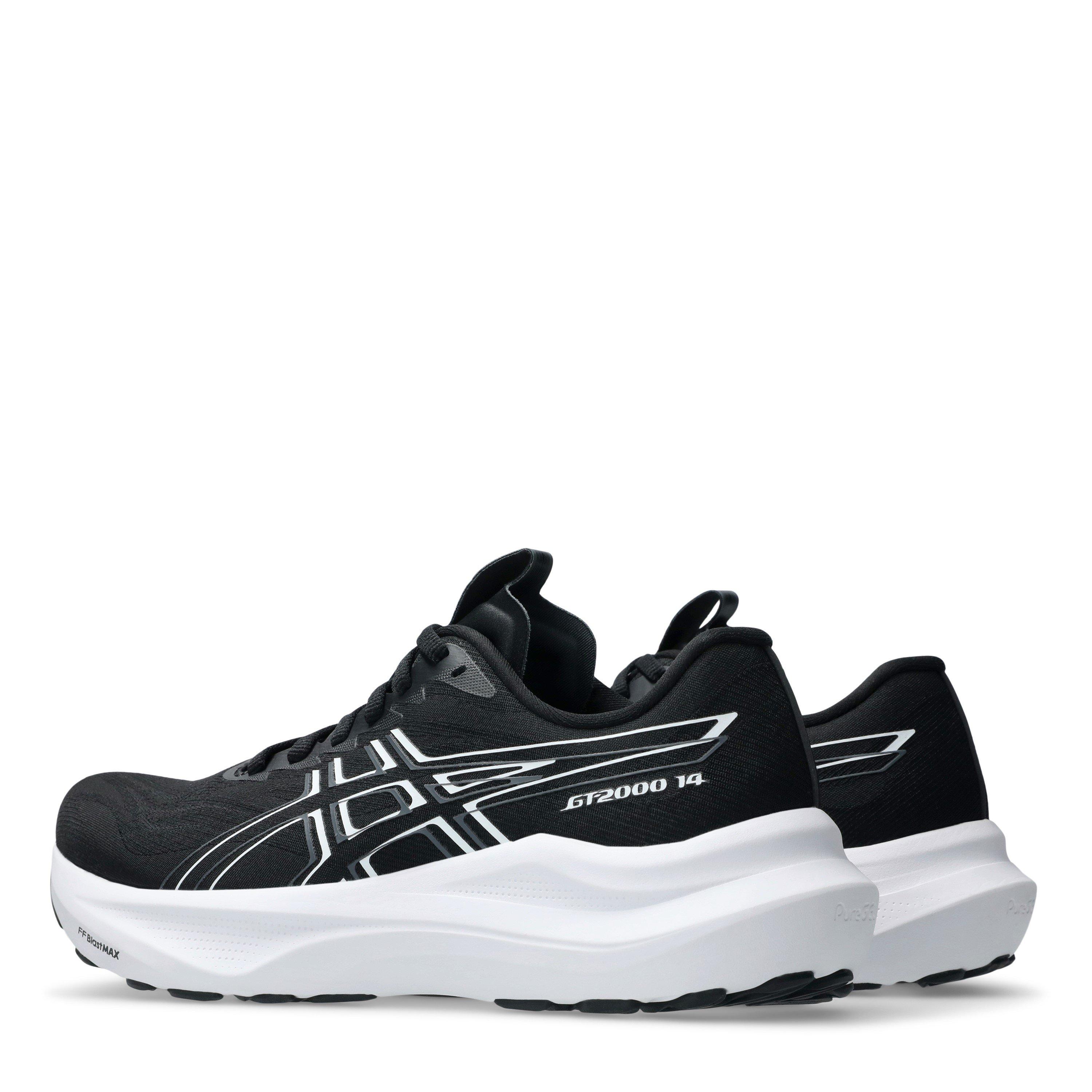 Sort/Hvid - Asics - Gt-2000 14 Road Running Shoes Womens - 5