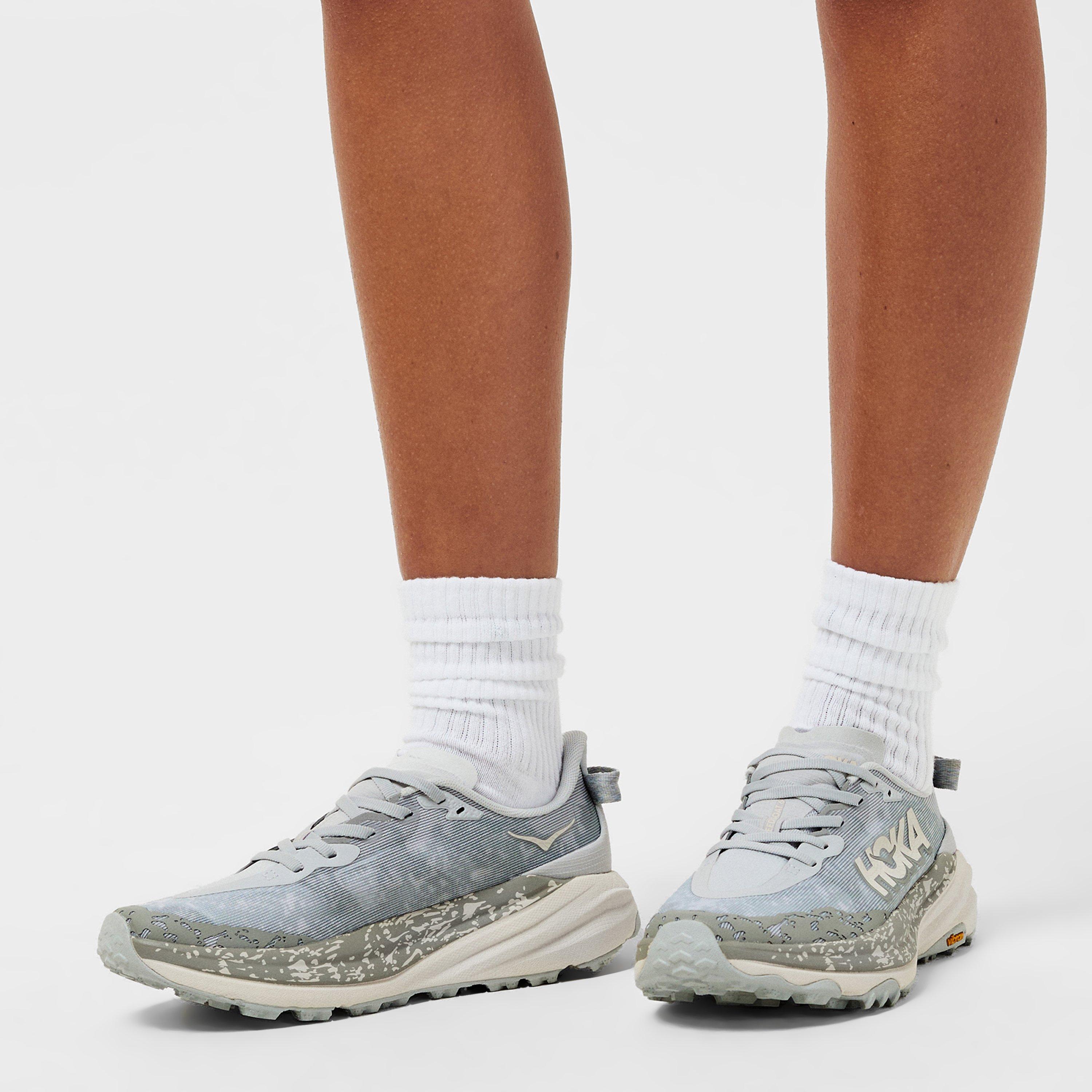 Grey/Alabaster - Hoka - Speedgoat 6 Running Shoes - 3