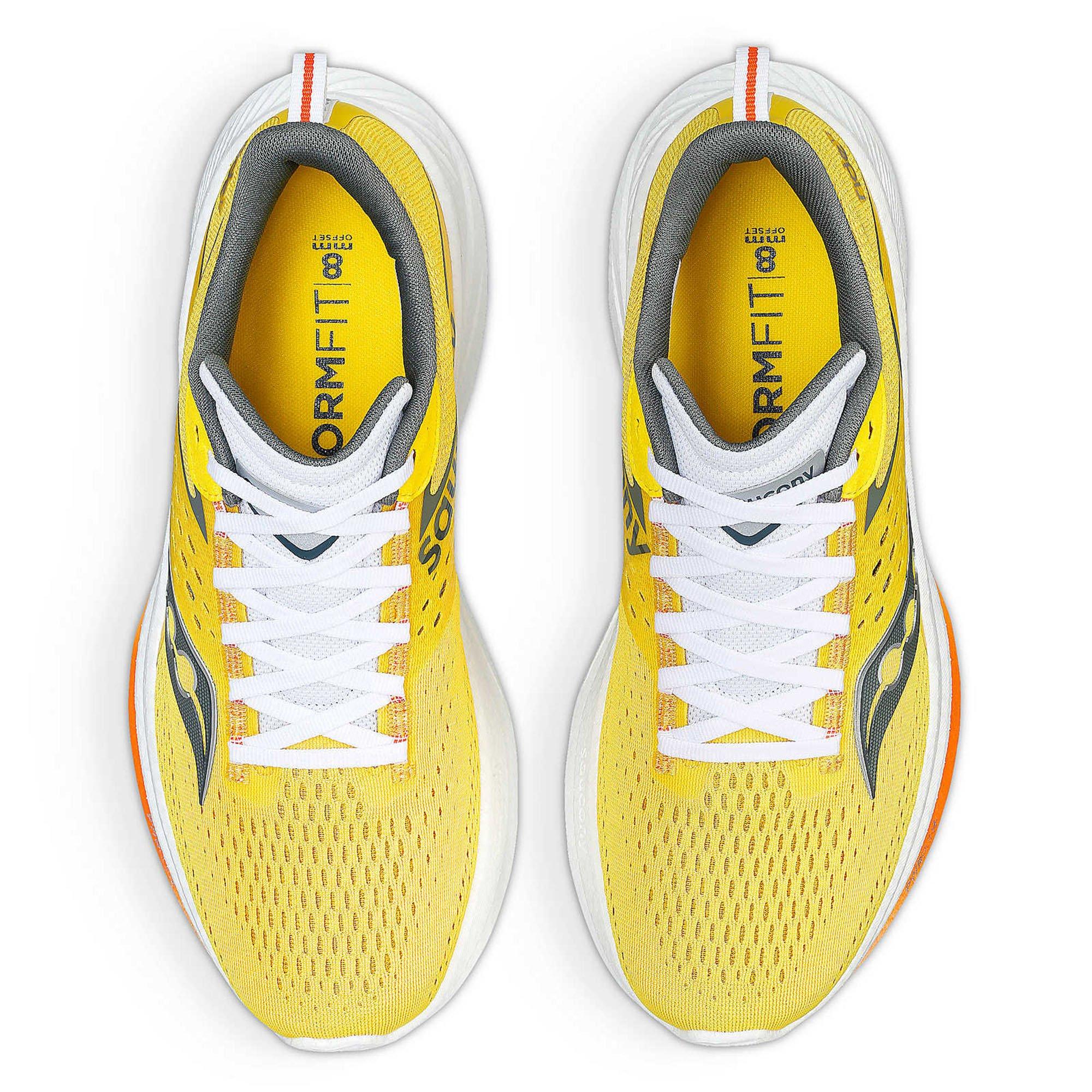 Canary/Bough - Saucony - Ride 17 Mens Running Shoes - 4