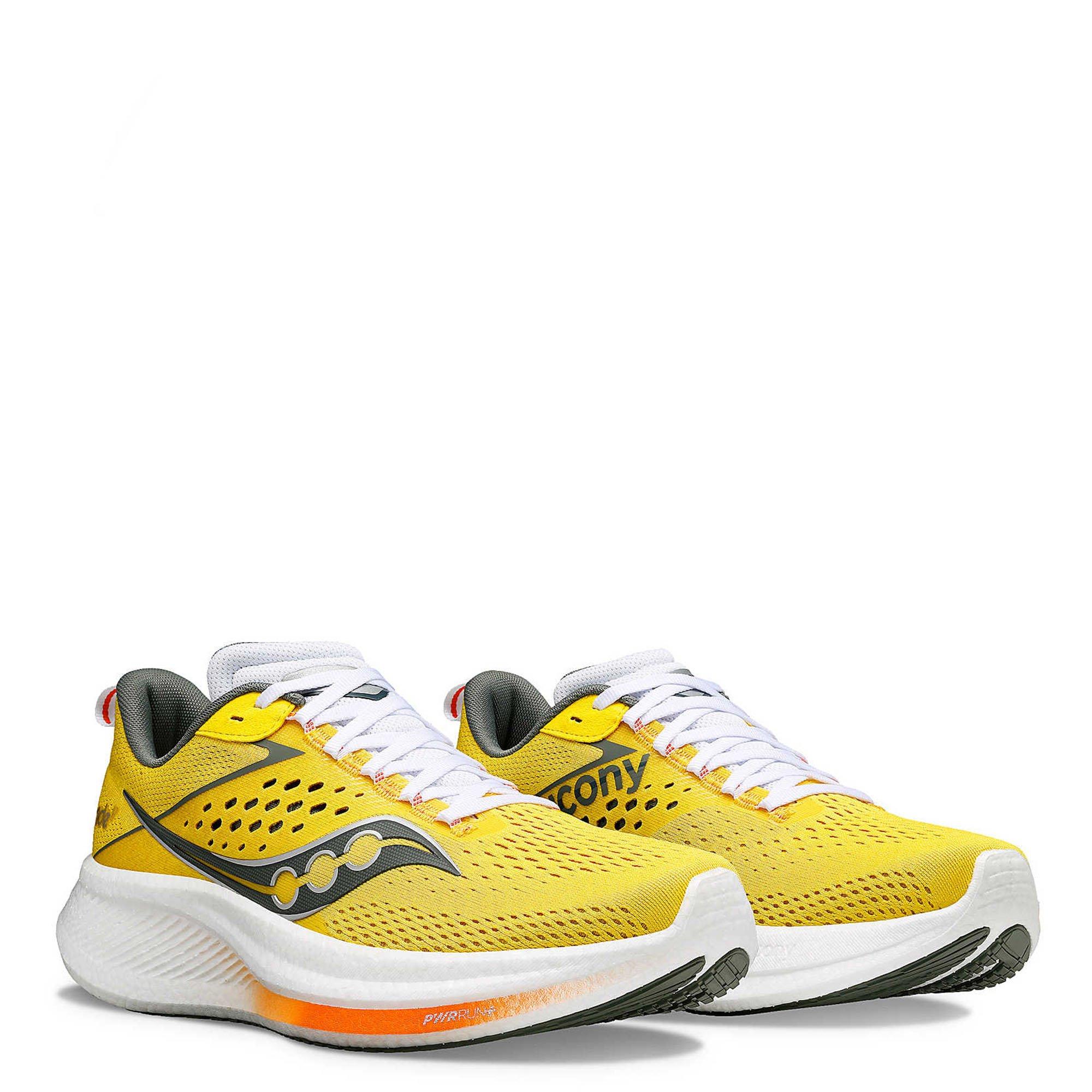 Canary/Bough - Saucony - Ride 17 Mens Running Shoes - 5