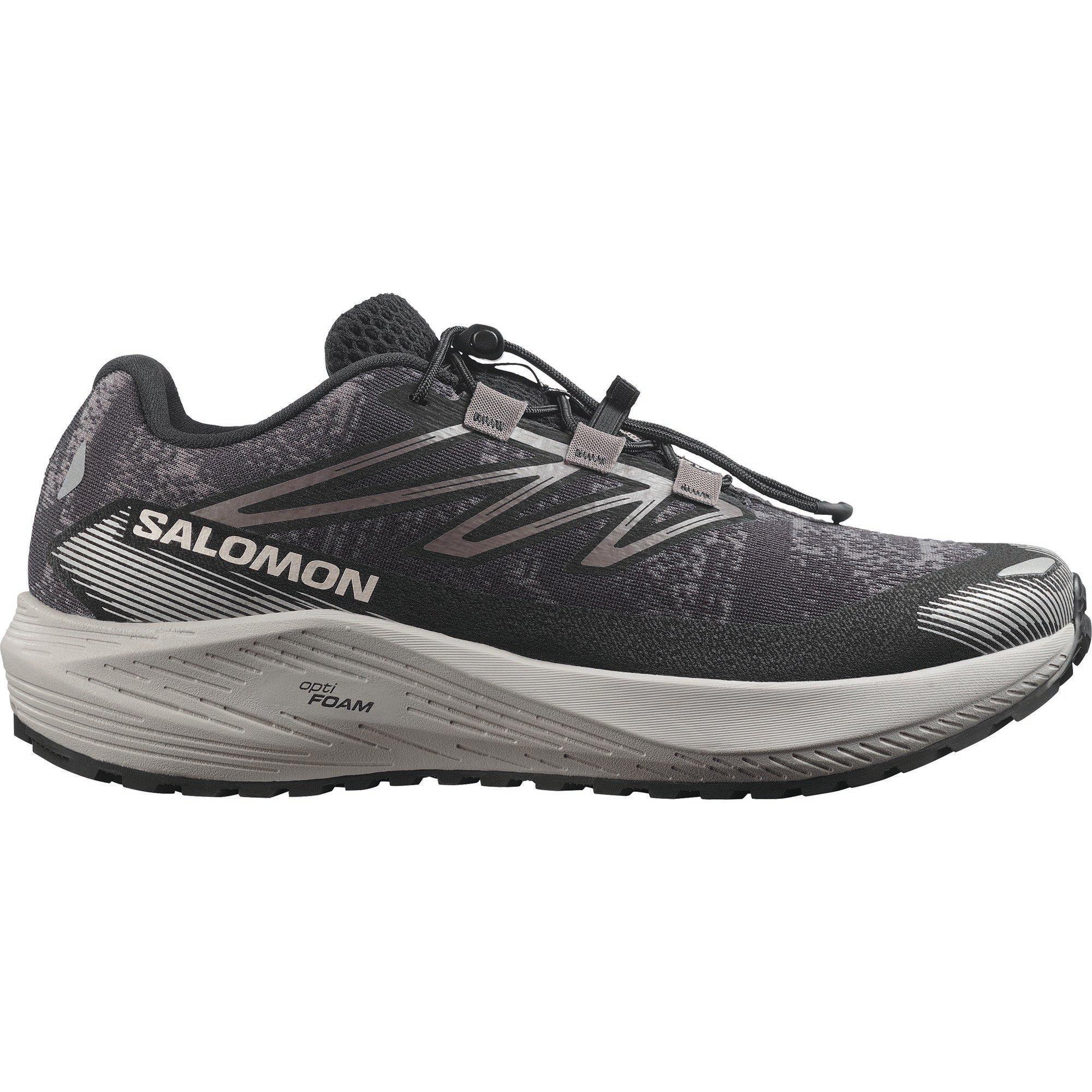 Salomon Men's Aero Flow Gravel Trail Running Shoes - Dark Grey/Black - 8.5 (42.7)
