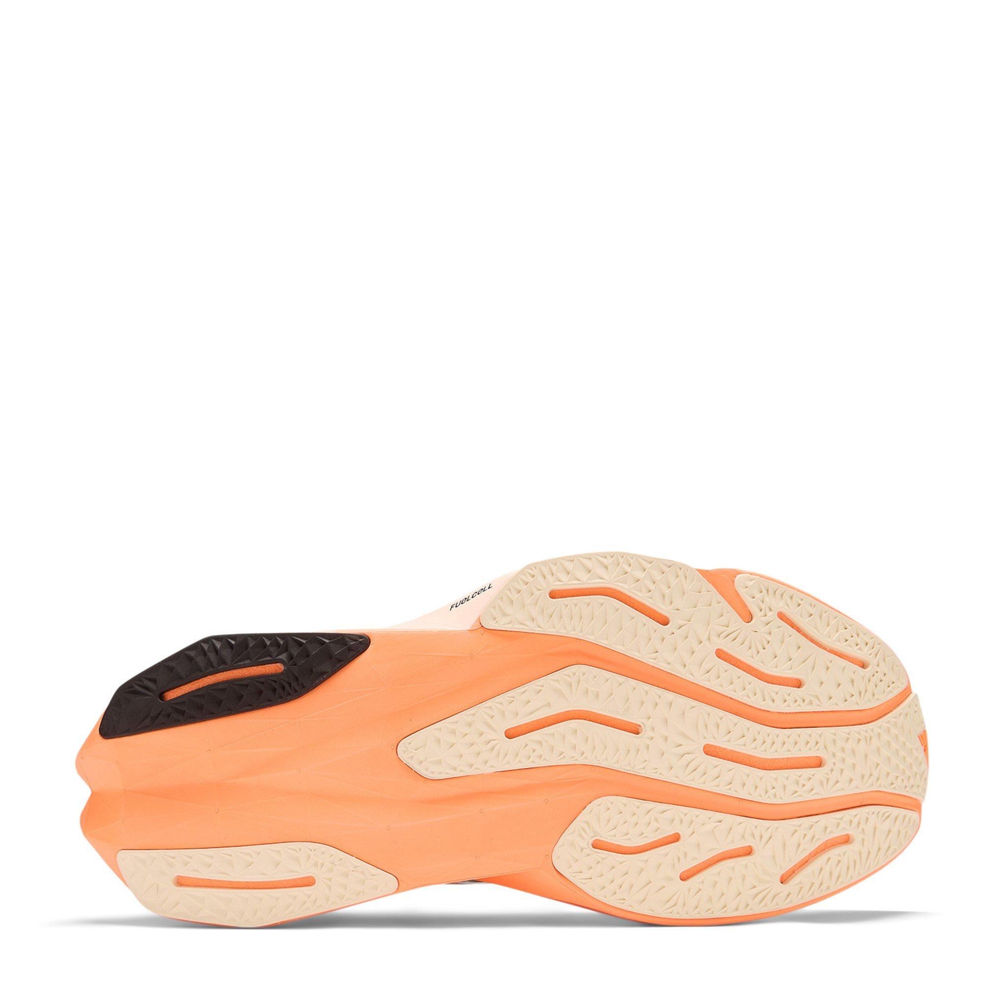 White/Mango - New Balance - FuelCell Rebel v4 Running Trainers Mens - 5