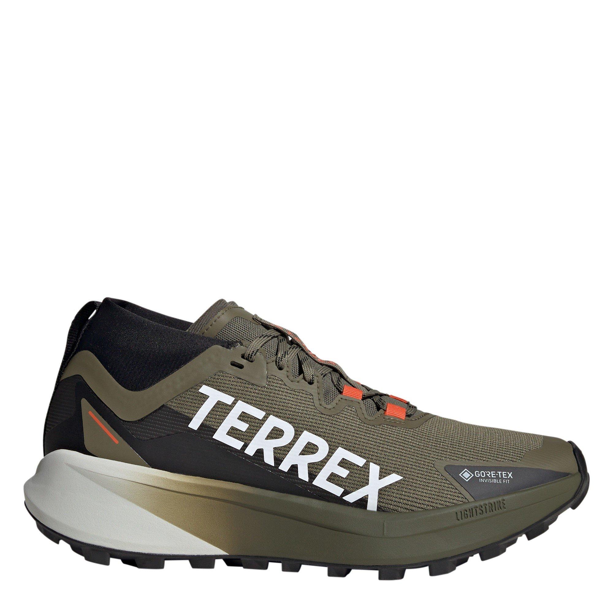 Olive Strata - adidas - Men's Terrex Trainer Off-Road Trail Running Shoes - 1