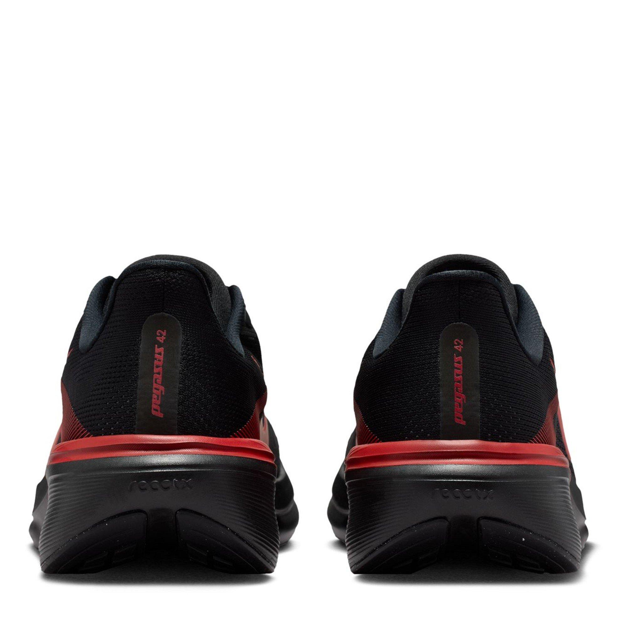 Blk/Crimson-Red - Nike - Pegasus 42 Mens Running Shoes - 6