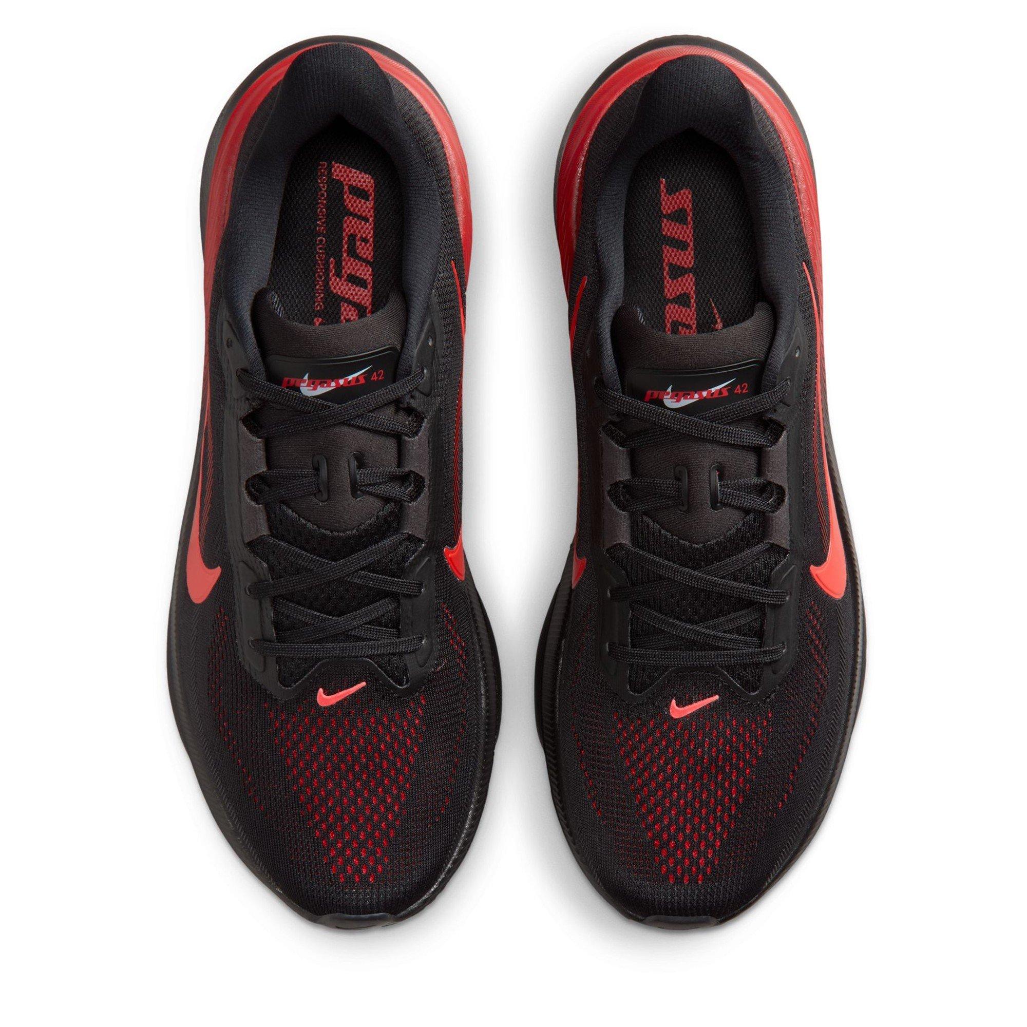 Blk/Crimson-Red - Nike - Pegasus 42 Mens Running Shoes - 7