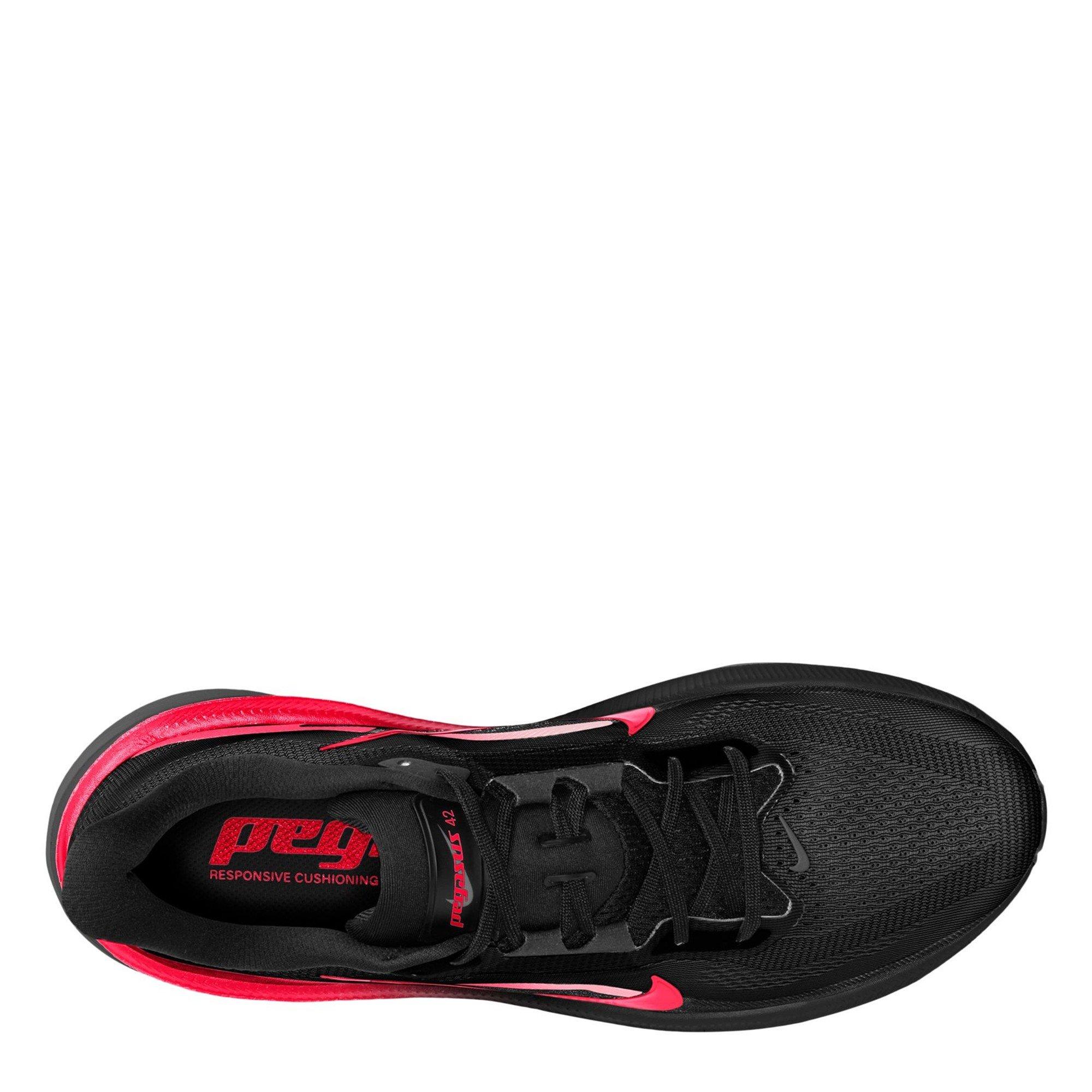 Blk/Crimson-Red - Nike - Pegasus 42 Mens Running Shoes - 10