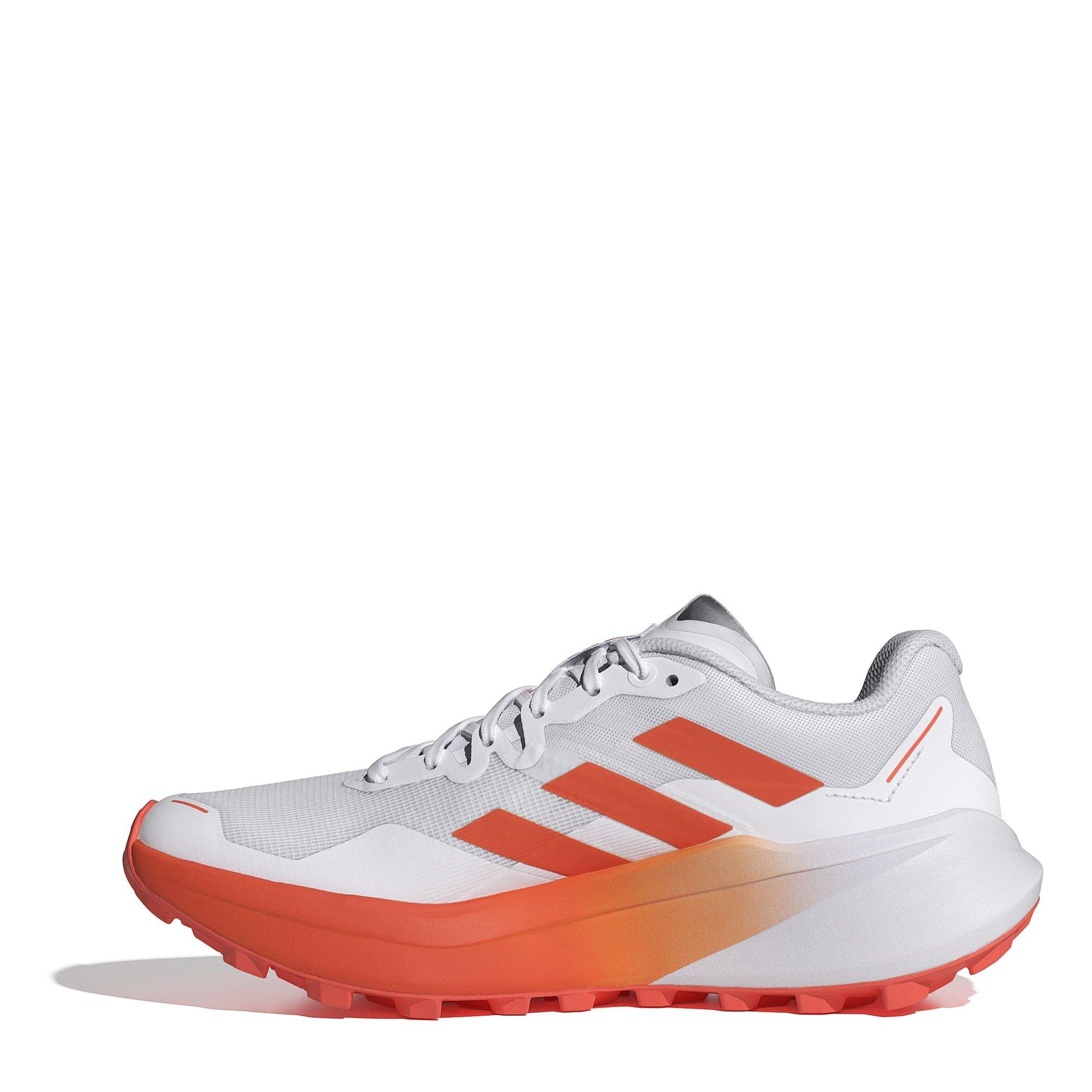 Wht/Orange/Grey - adidas - Terrex Agravic 3 Womens Trail Running Shoes - 2