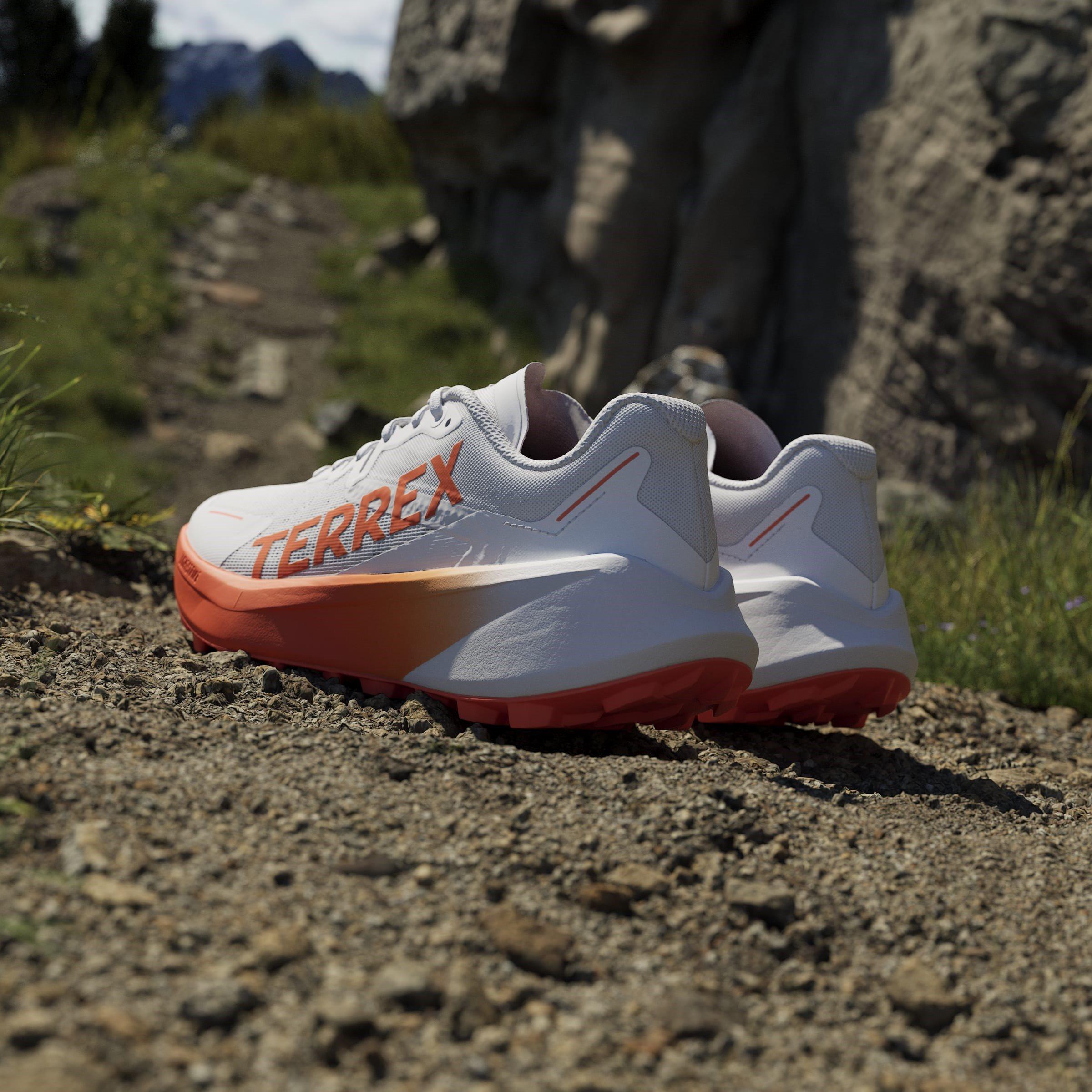 Wht/Orange/Grey - adidas - Terrex Agravic 3 Womens Trail Running Shoes - 13