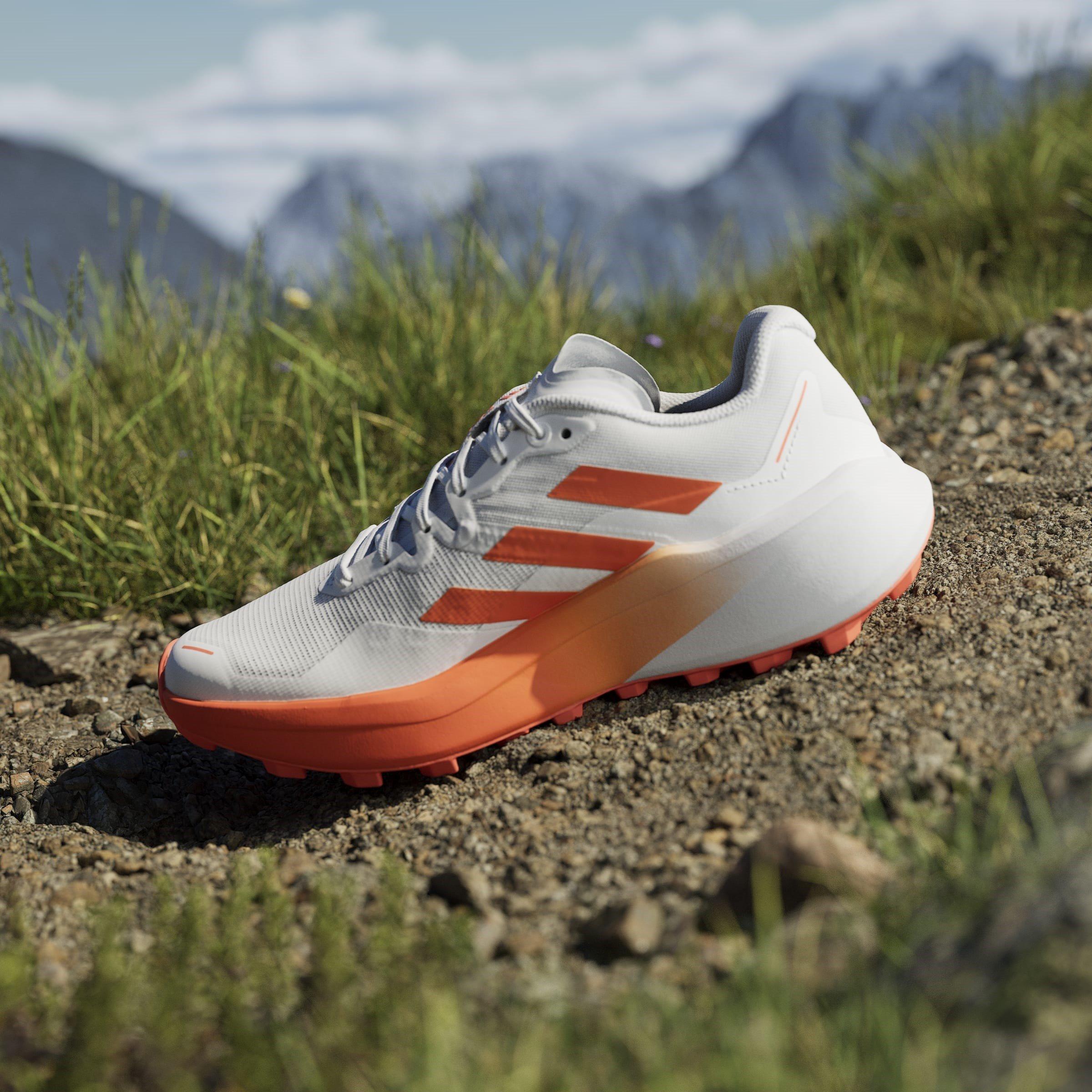 Wht/Orange/Grey - adidas - Terrex Agravic 3 Womens Trail Running Shoes - 14