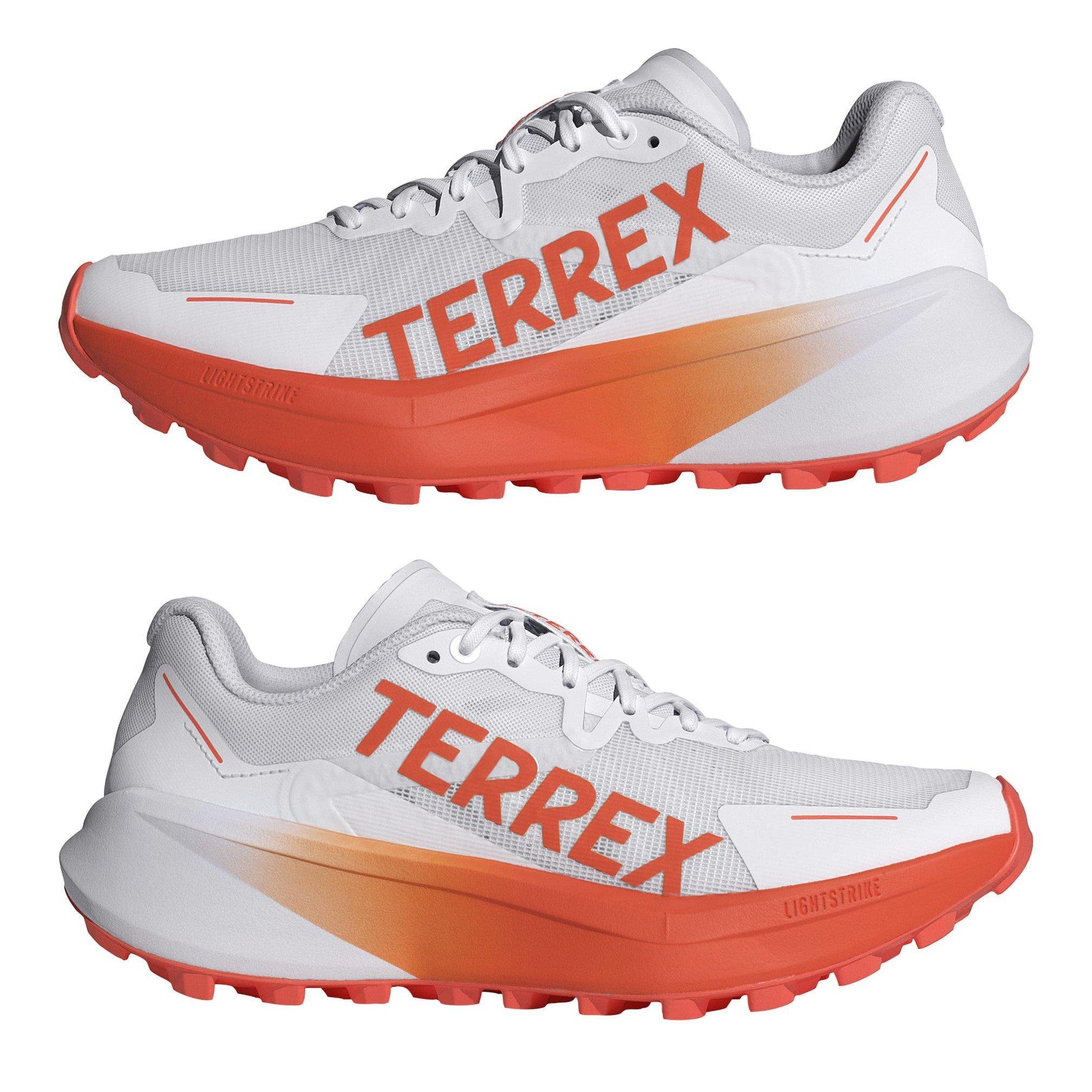 Wht/Orange/Grey - adidas - Terrex Agravic 3 Womens Trail Running Shoes - 9