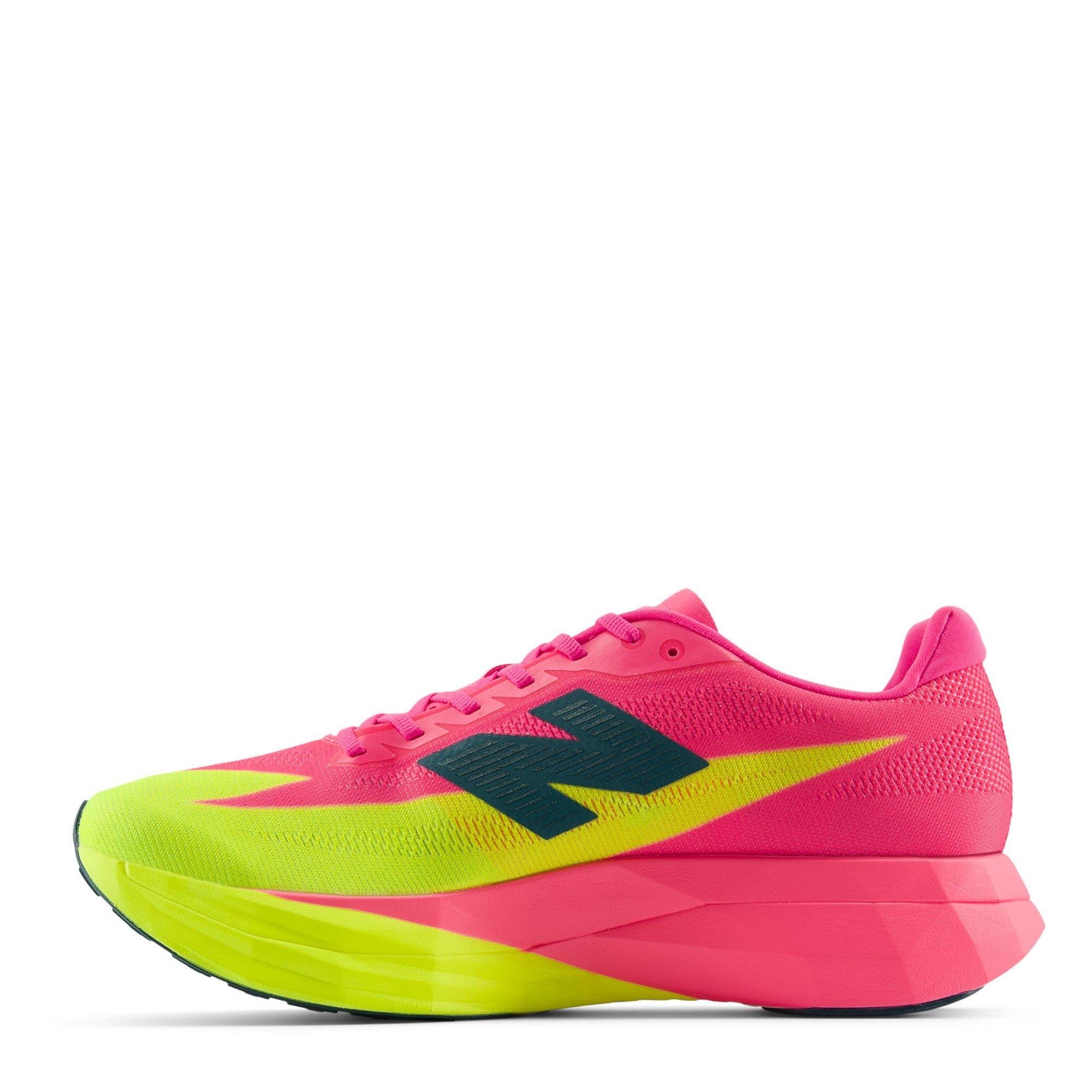 Pink Heat/Green - New Balance - FuelCell SuperComp Elite v5 Mens Running Shoes - 2