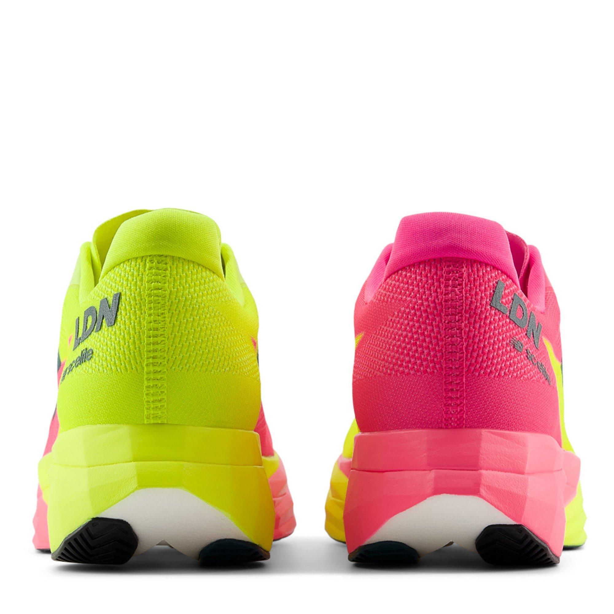 Pink Heat/Green - New Balance - FuelCell SuperComp Elite v5 Mens Running Shoes - 5