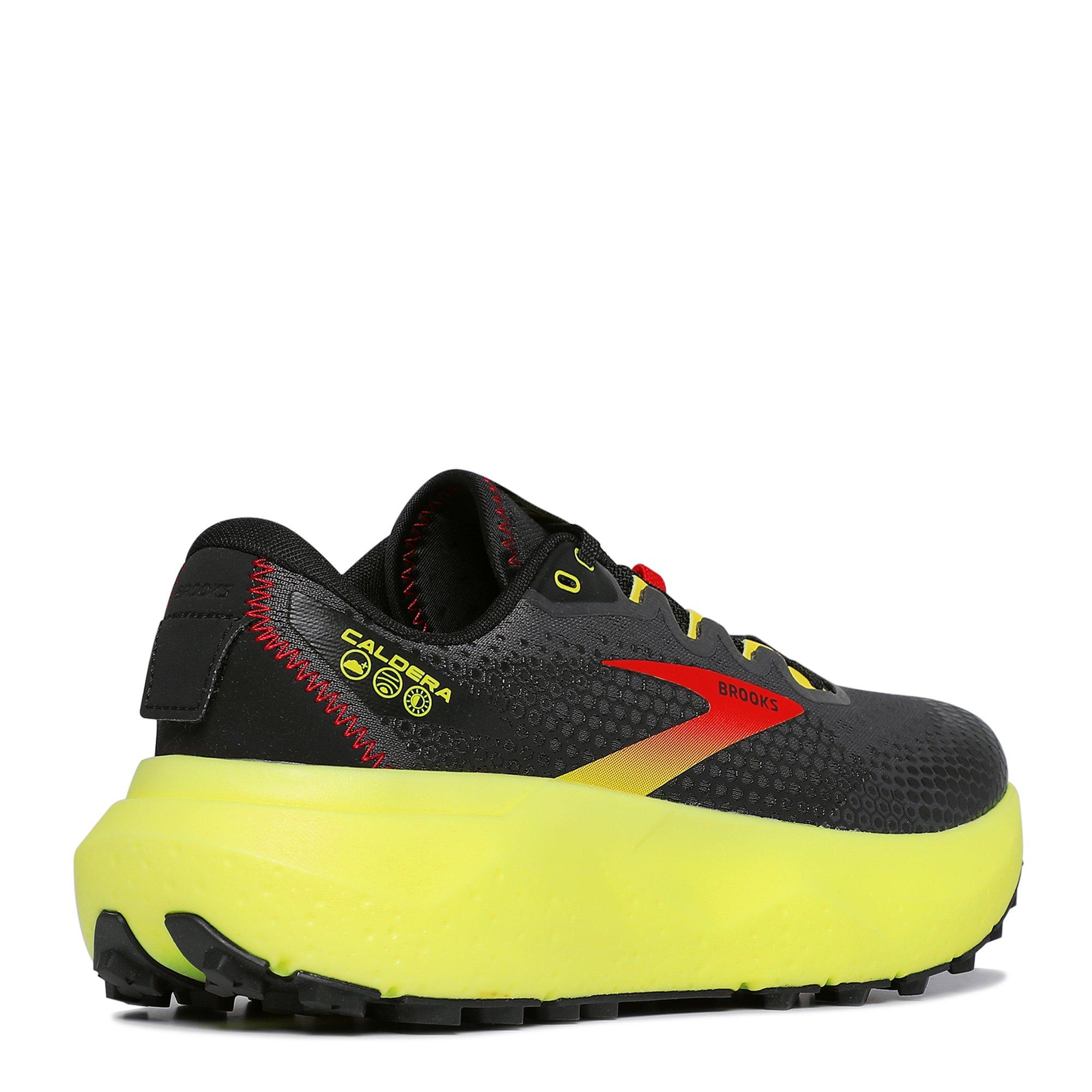 Blk/Fiery Red - Brooks - Caldera 6 Mens Trail Running Shoes - 5