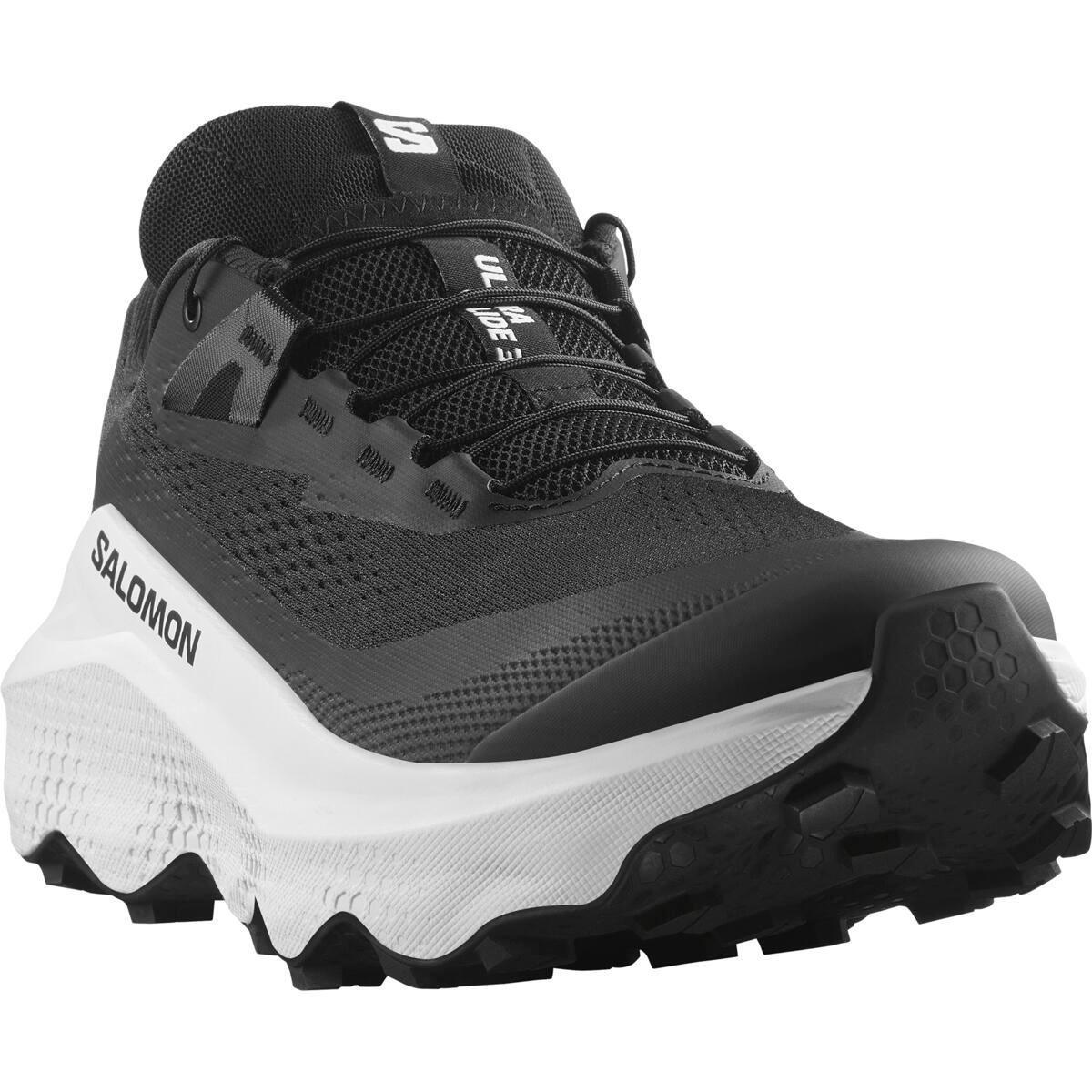 Black/White - Salomon - Ultra Glide 3 Running Shoes Mens - 3