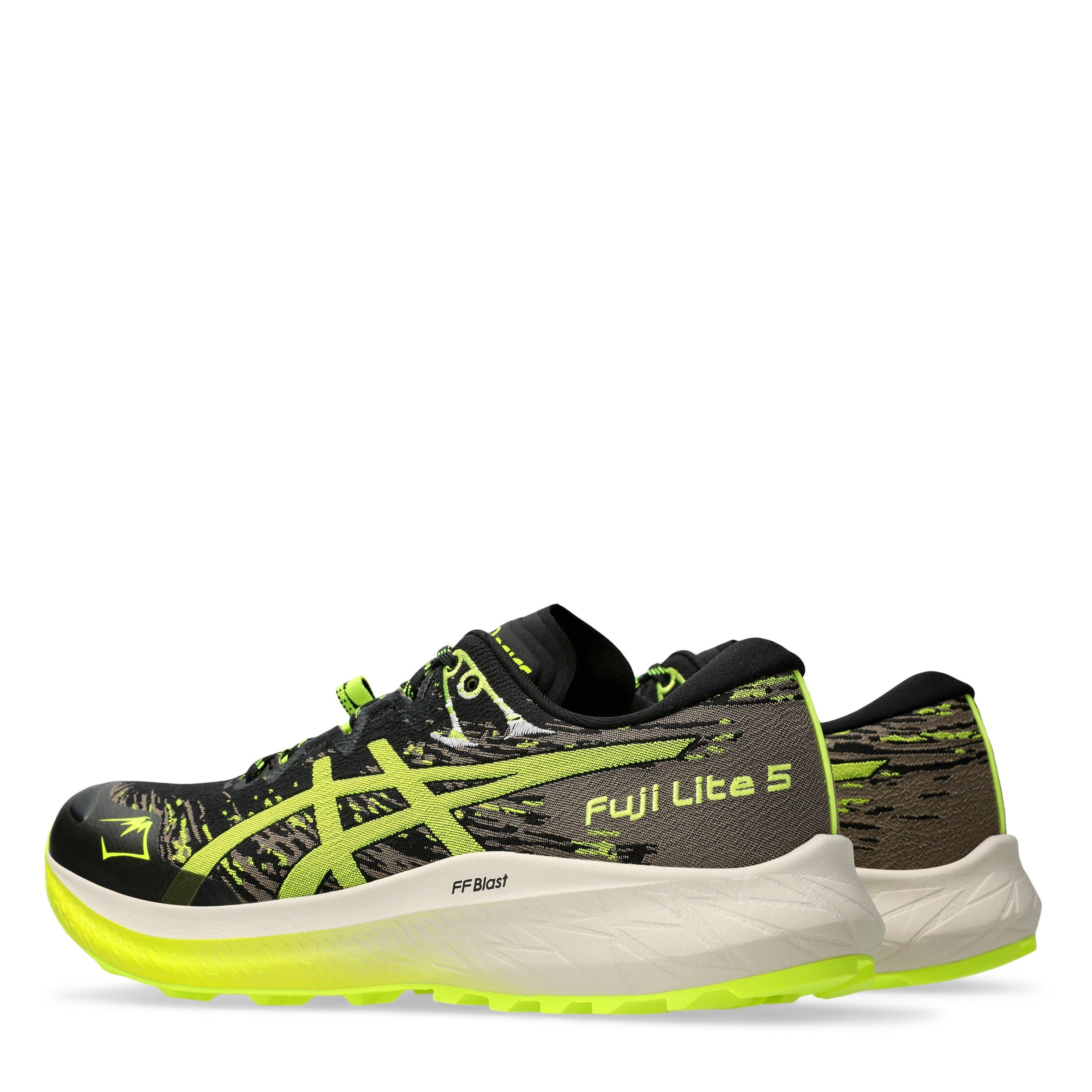 BLACK/SAFETY YE - Asics - Fuji Lite Trail Running Shoes - 5