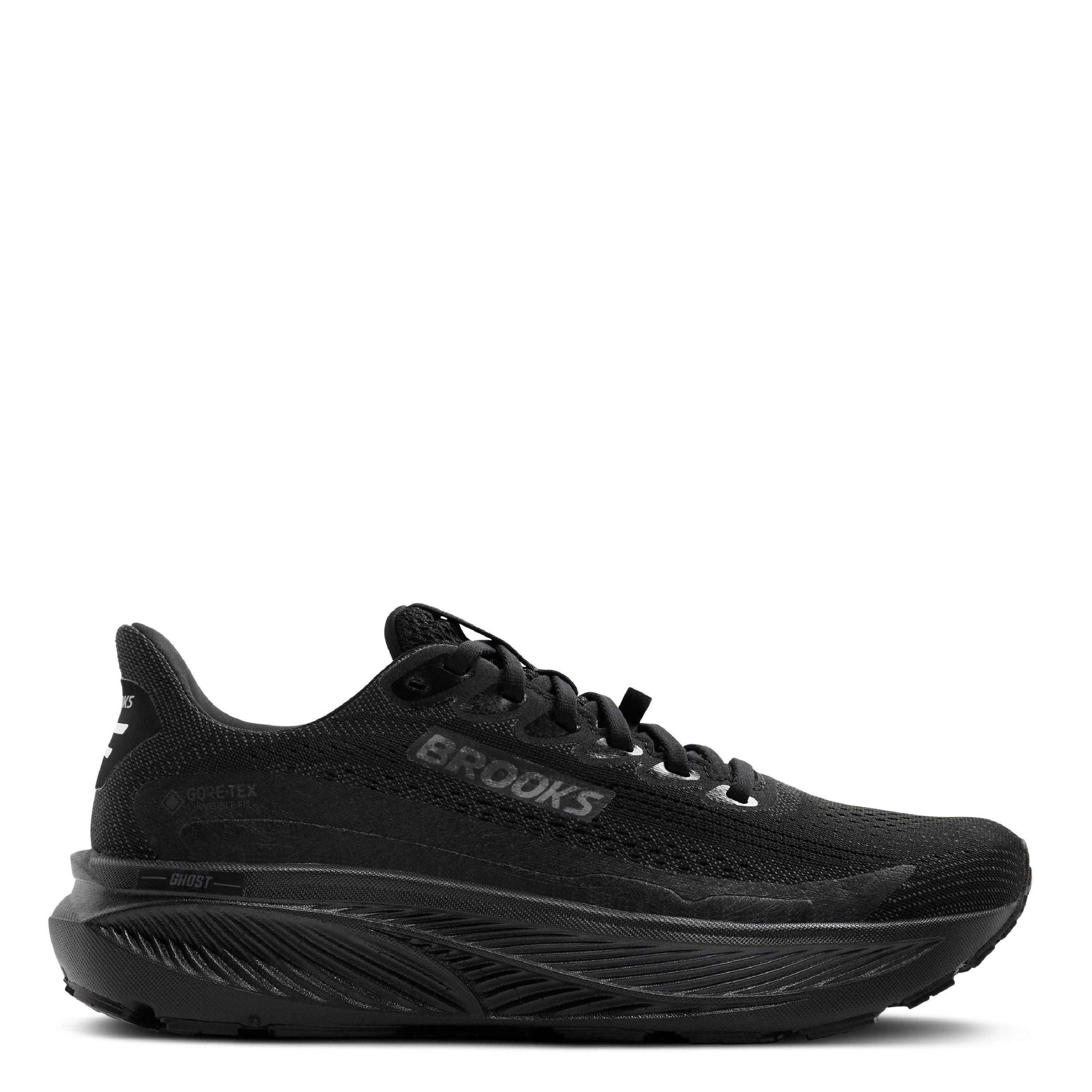 Black/Black - Brooks - Ghost 17 GTX Road Running Shoes Womens - 1