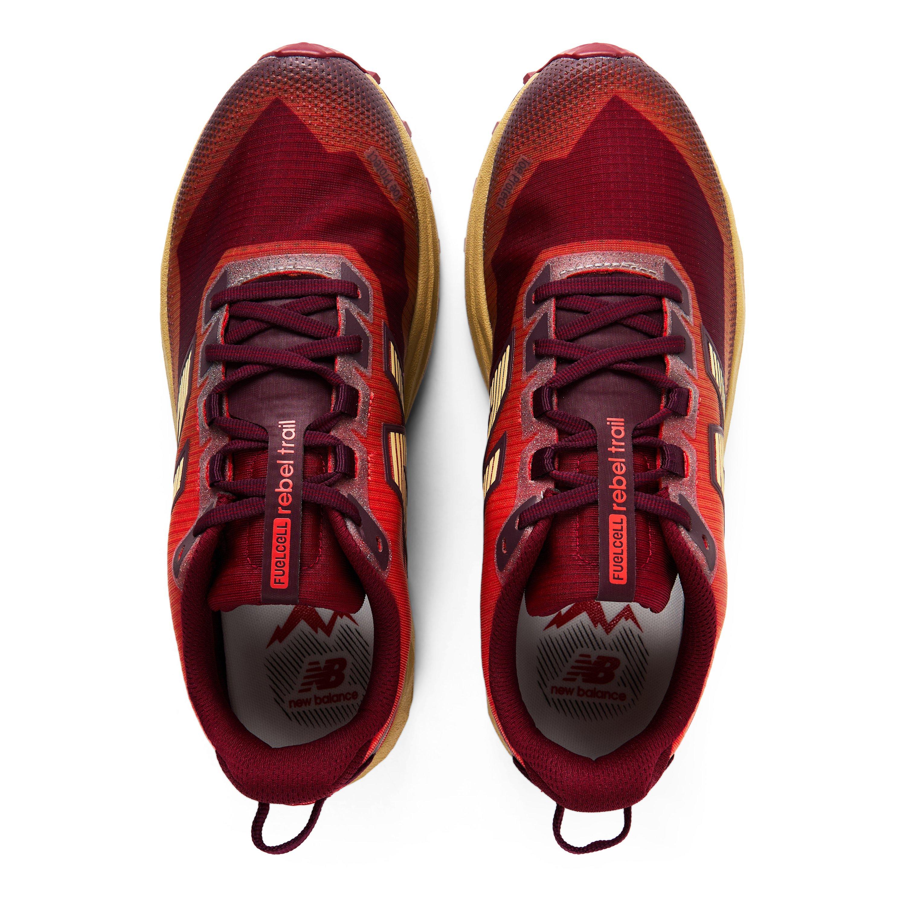 Maple/Flame - New Balance - NB Rebel Trail Running Shoes Mens - 4