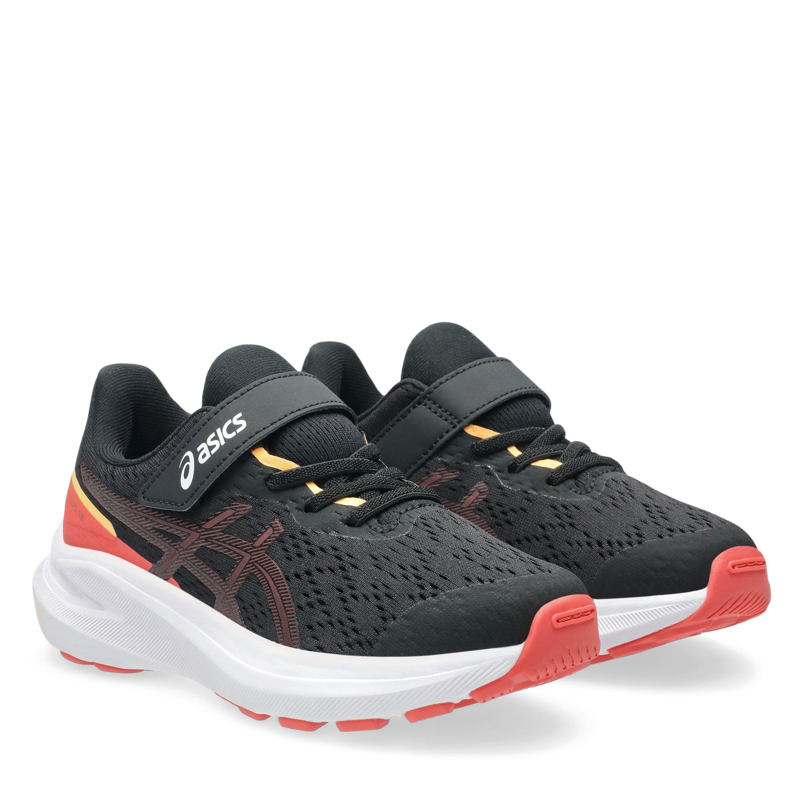 Black/Rubbl Red - Asics - Unisex Kids Everyday Neutral Road Running Shoes - 4