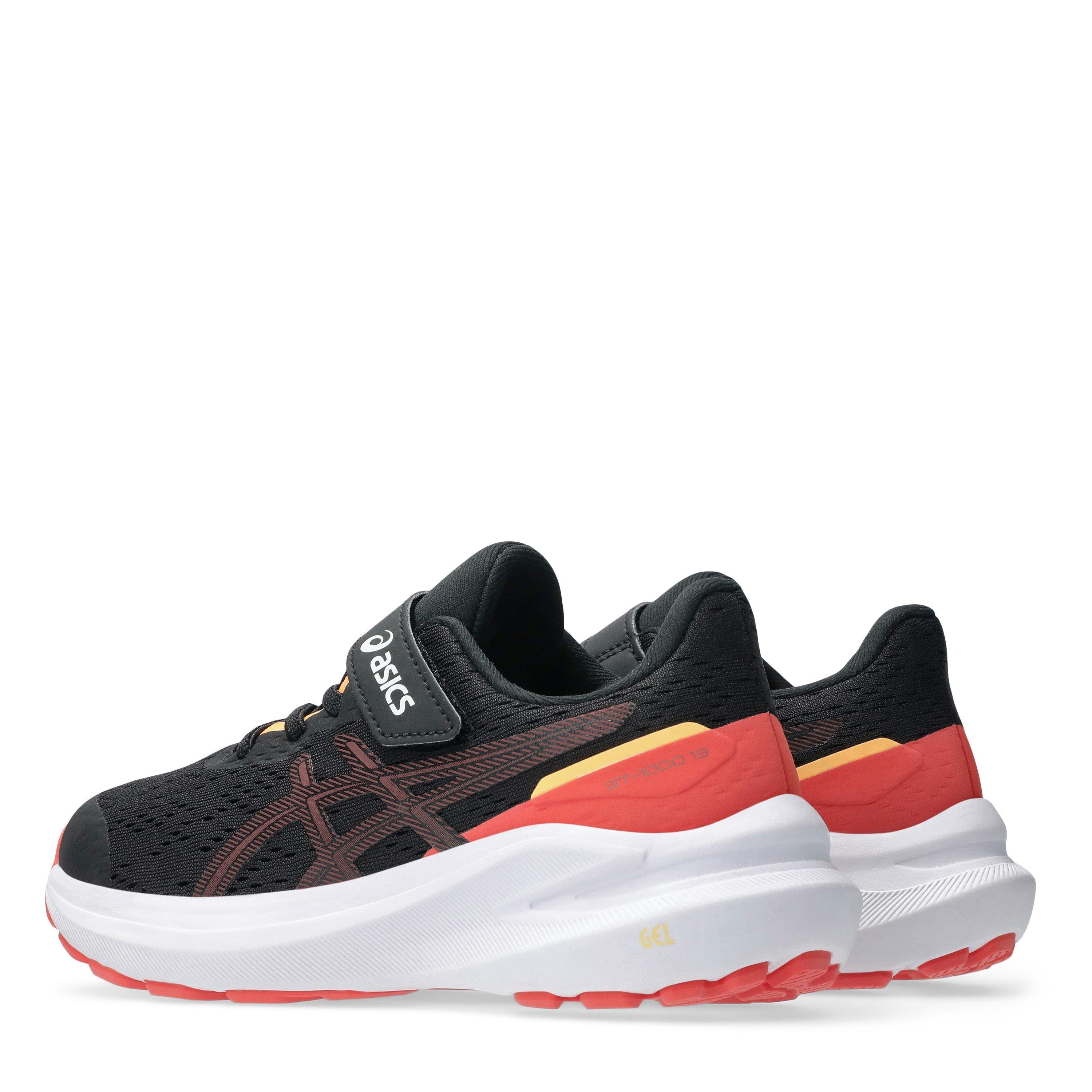 Black/Rubbl Red - Asics - Unisex Kids Everyday Neutral Road Running Shoes - 5