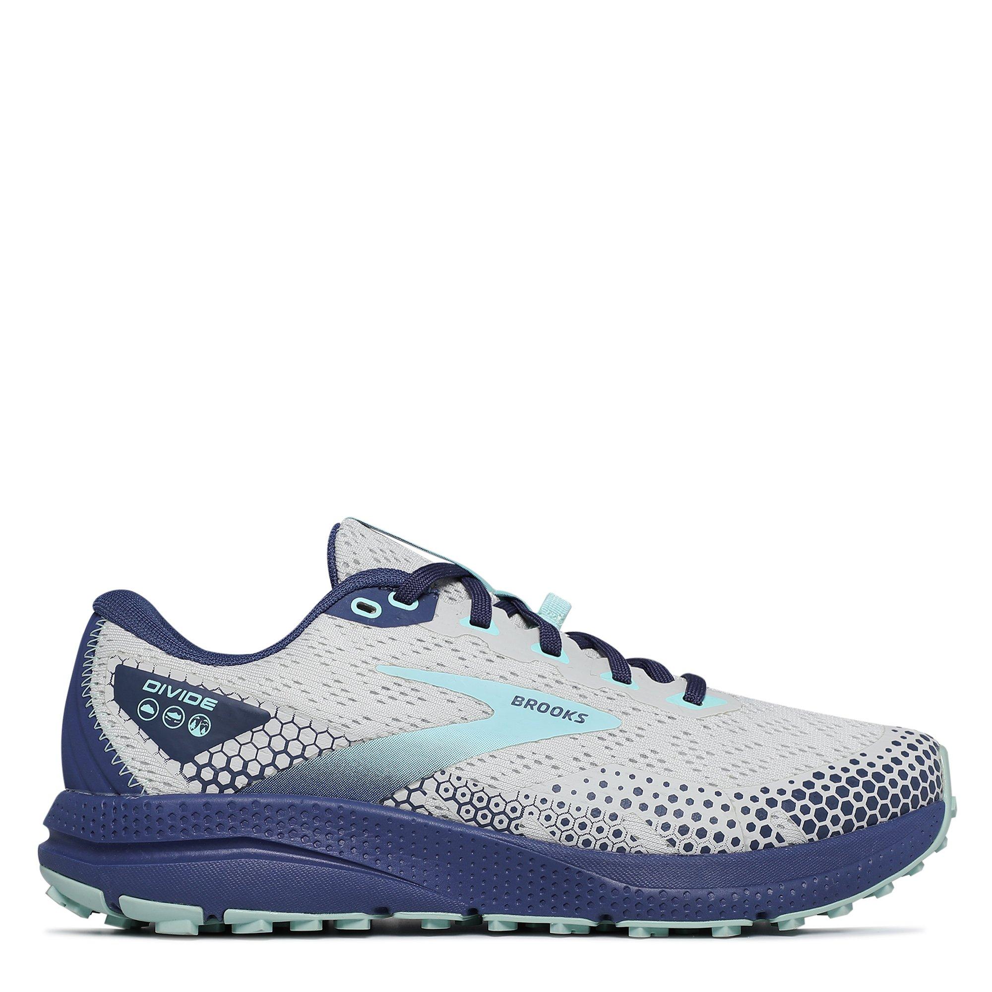 Oyster/Cobalt - Brooks - Divide 3 Womens Trail Running Shoes - 1