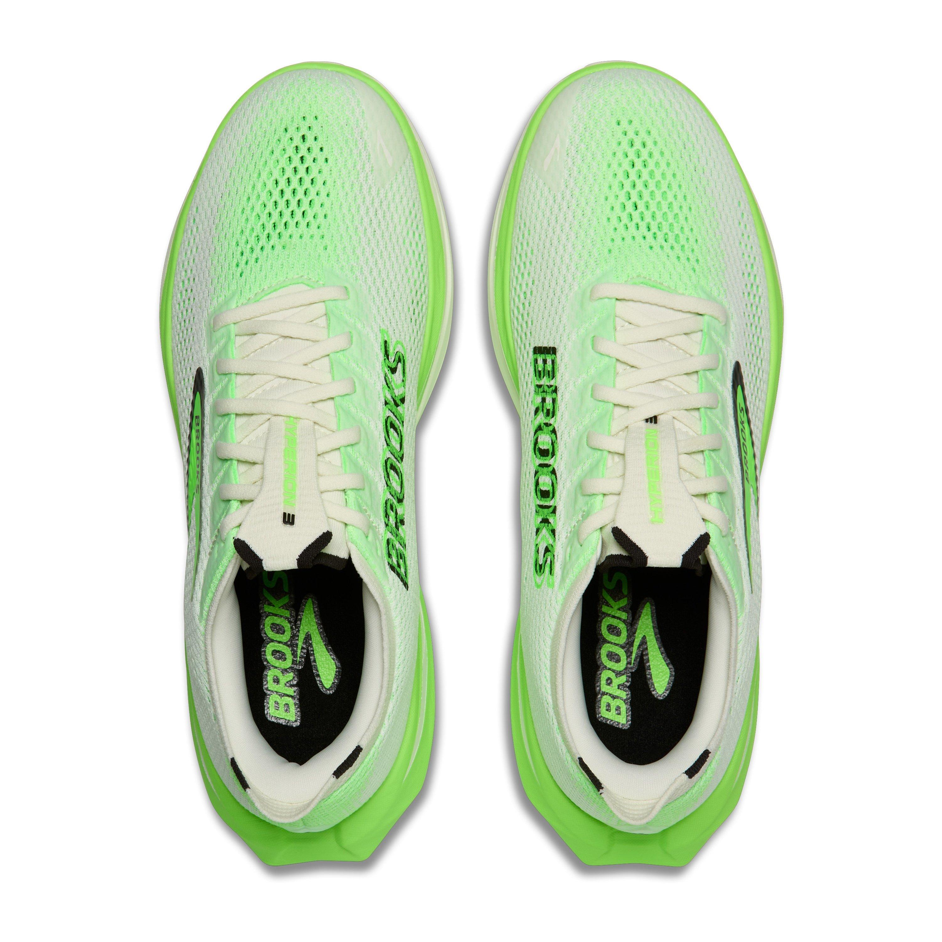 White/Green - Brooks - Hyperion 3 Road Running Shoes Mens - 5