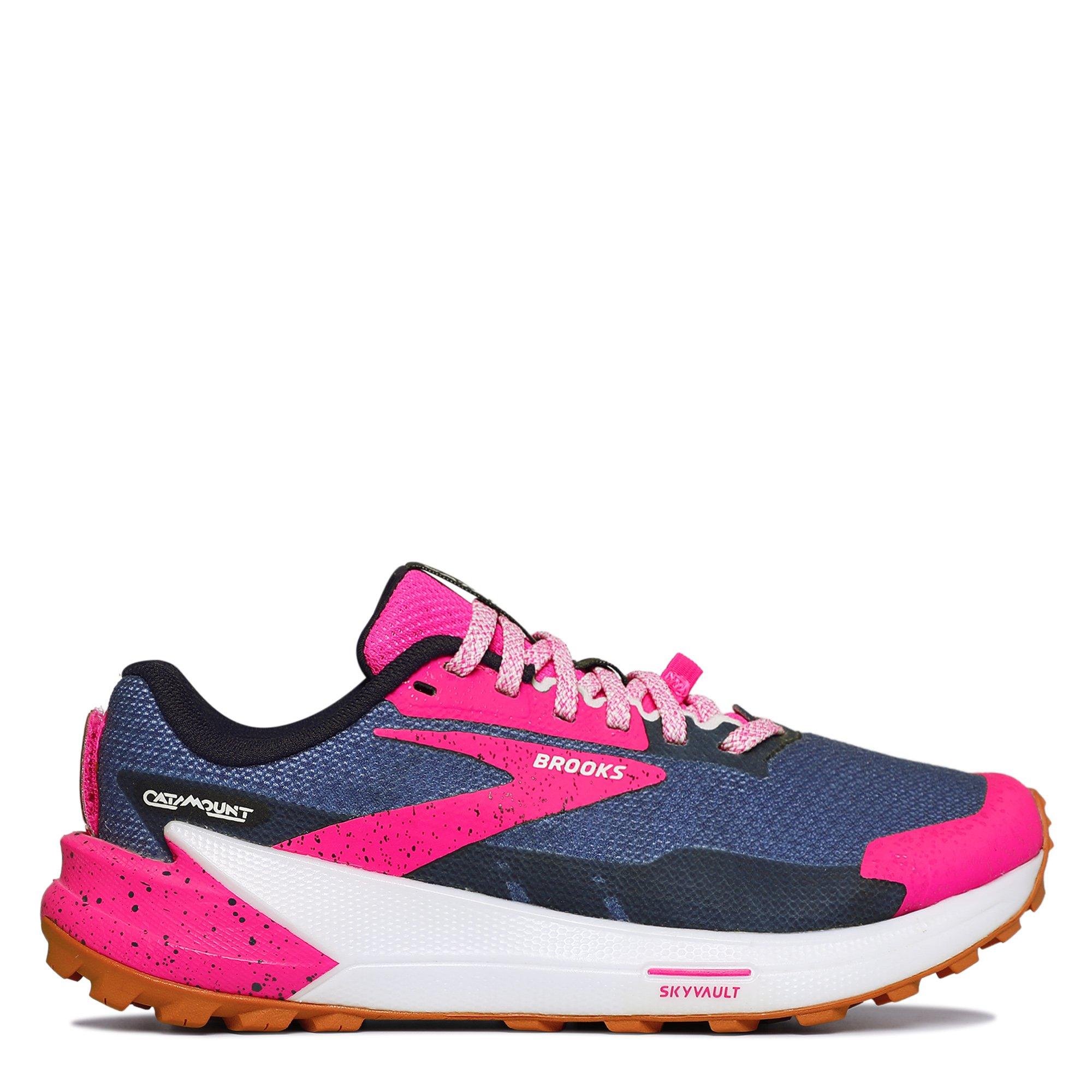 Peacoat/Pink - Brooks - Catamount 2 Womens Trail Running Shoes - 1