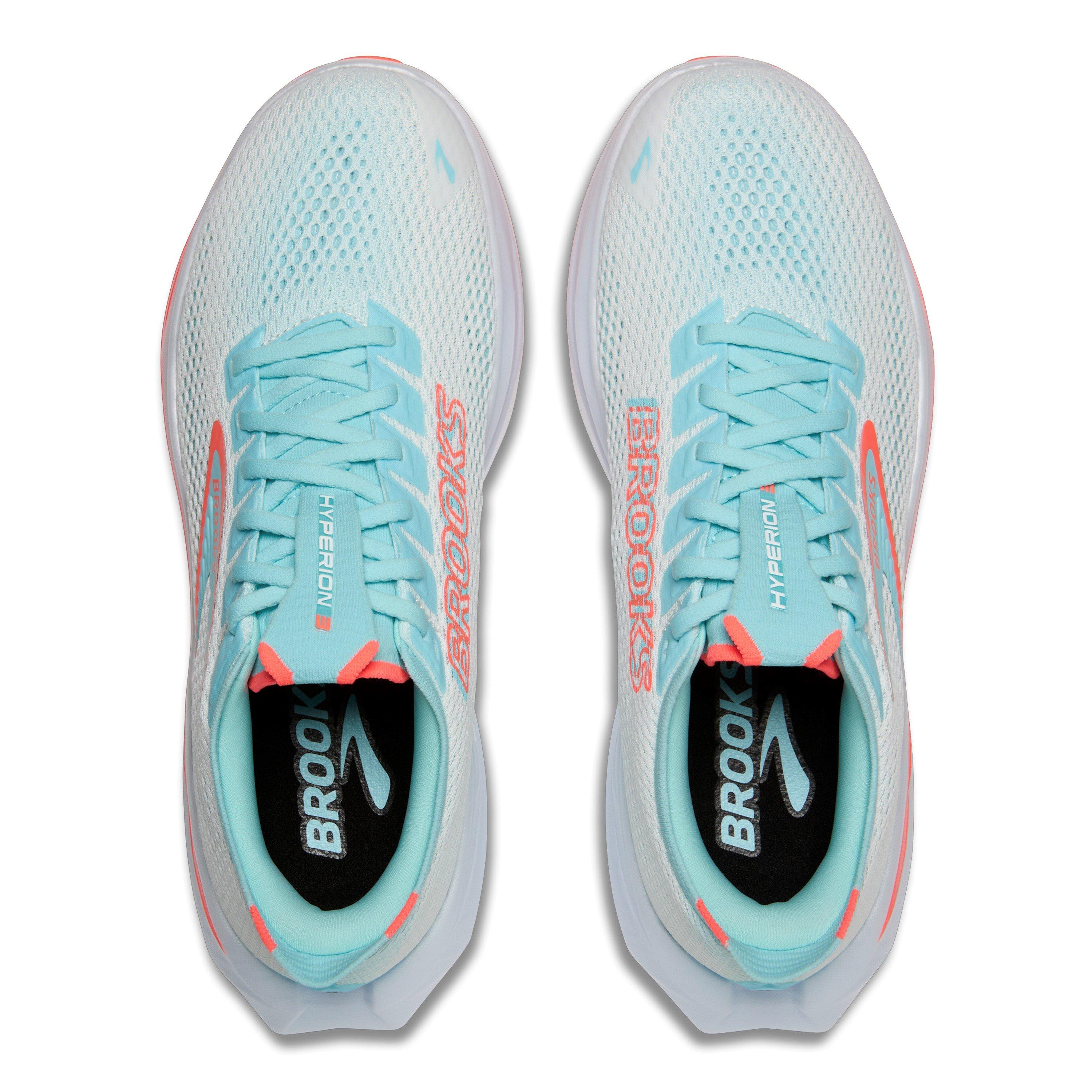 White/Blue - Brooks - Hyperion 3 Running Shoes Womens - 5