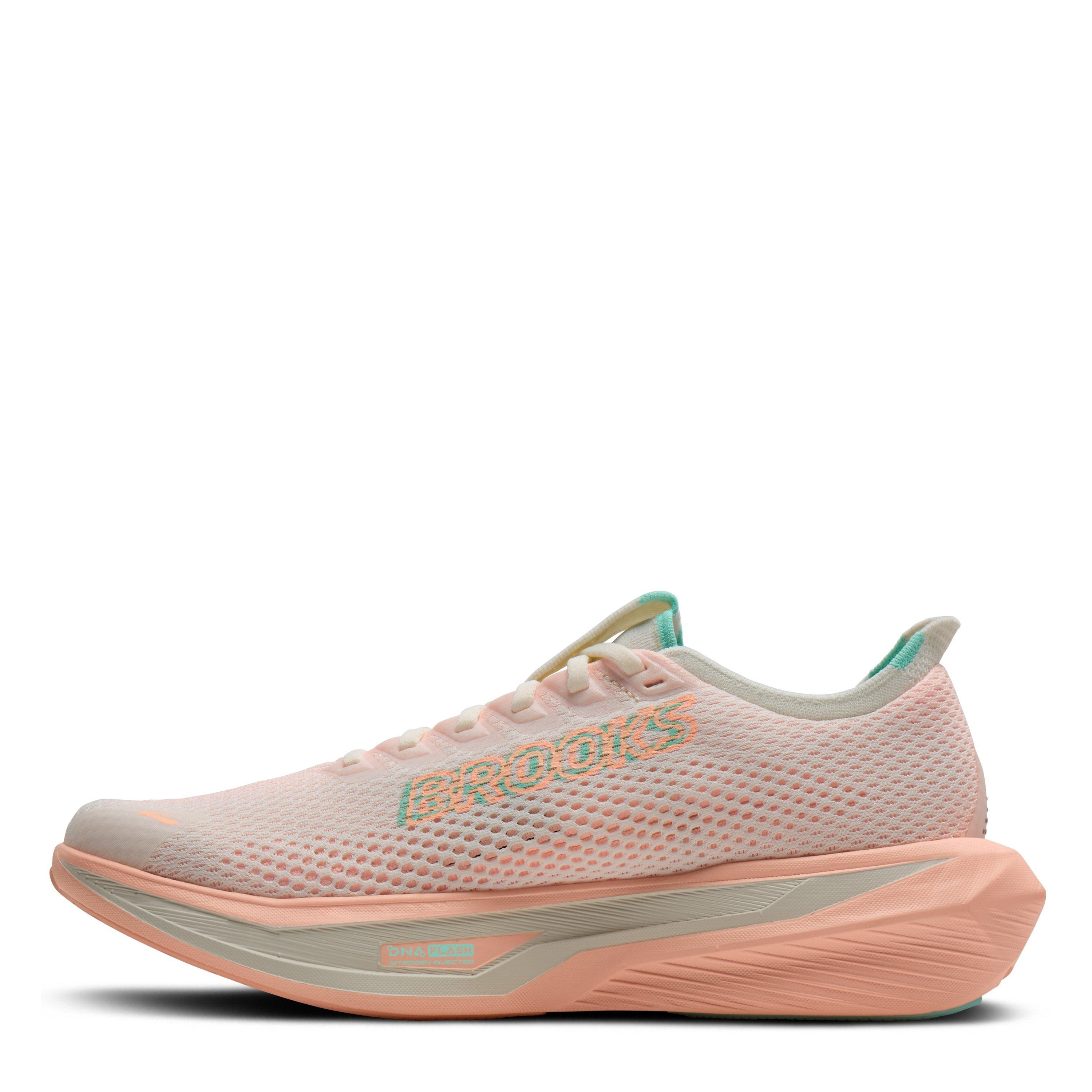 Coconut/Blue - Brooks - Hyperion 3 Running Shoes Womens - 4