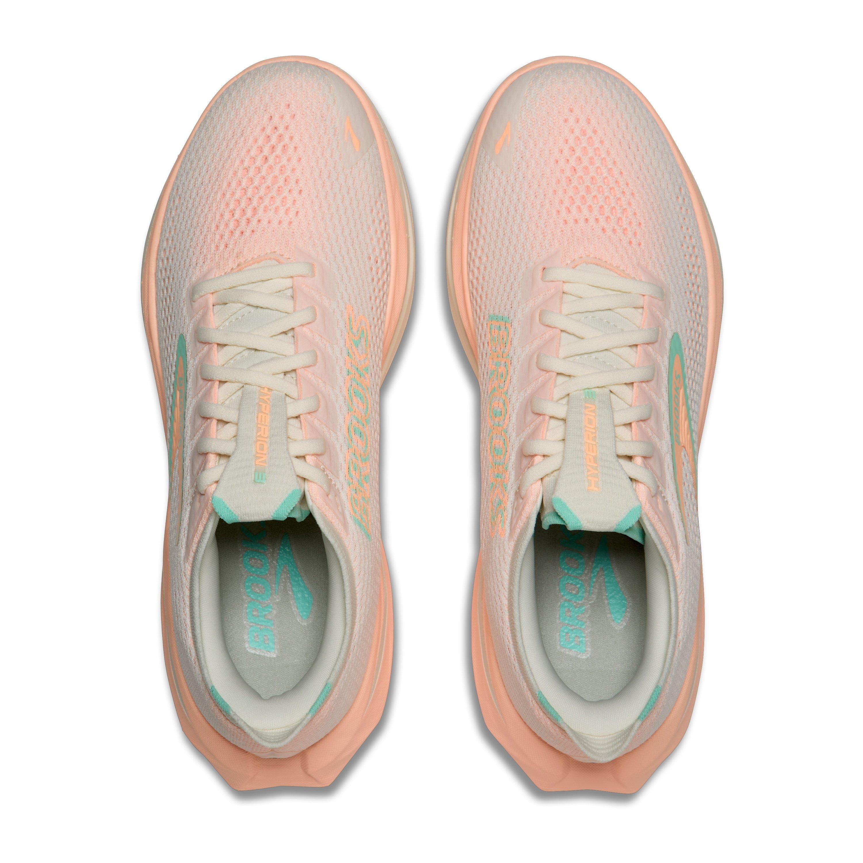 Coconut/Blue - Brooks - Hyperion 3 Running Shoes Womens - 5