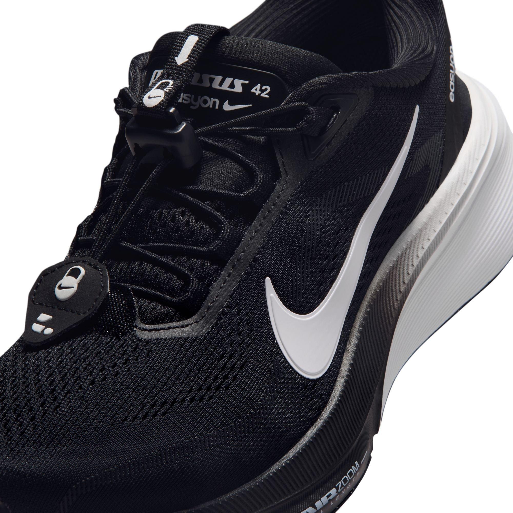 Black/Wht-Grey - Nike - Women's Pegasus 42 Road Running Shoes - 7