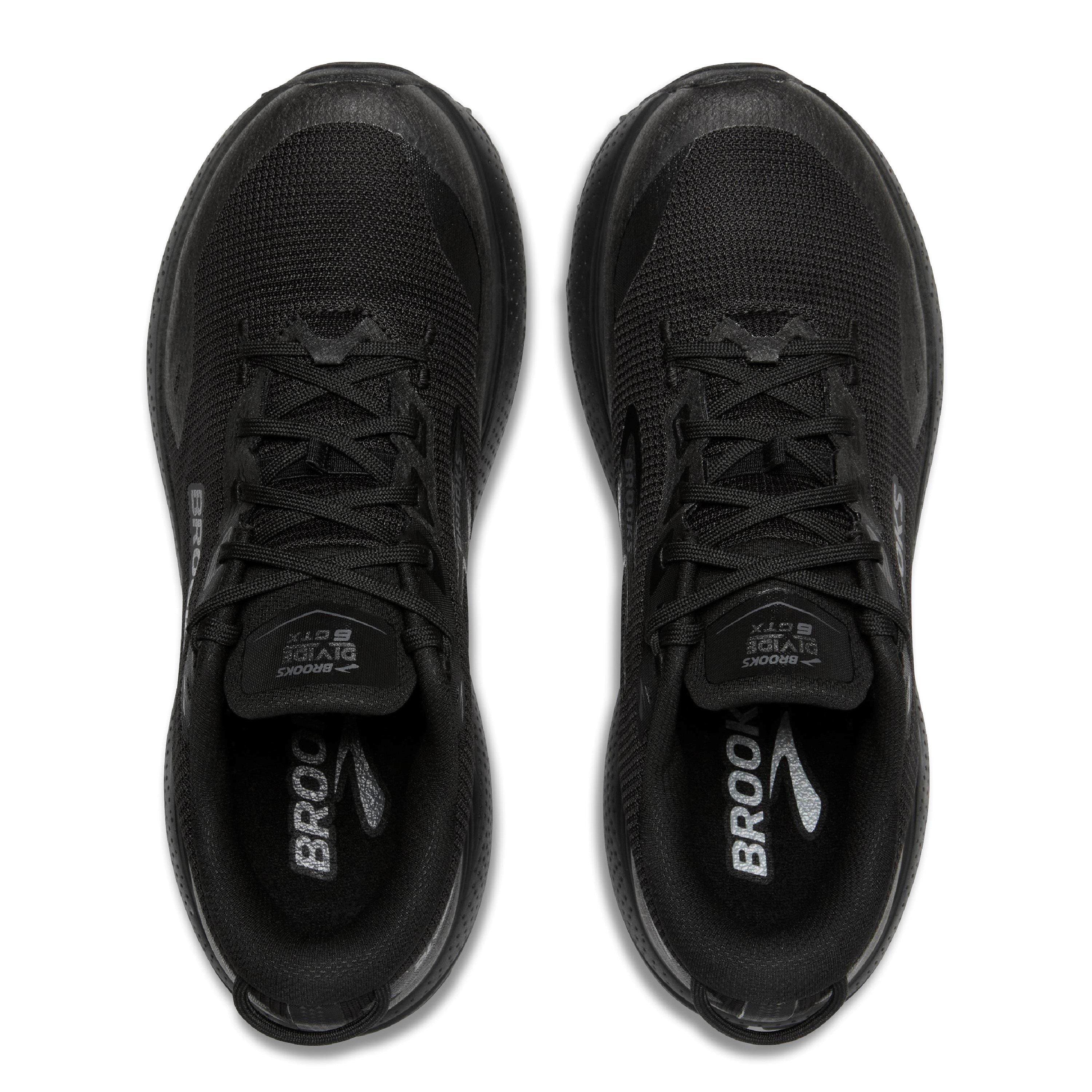 Black/Black - Brooks - Divide 6 GTX Off-Road Running Shoes Womens - 5