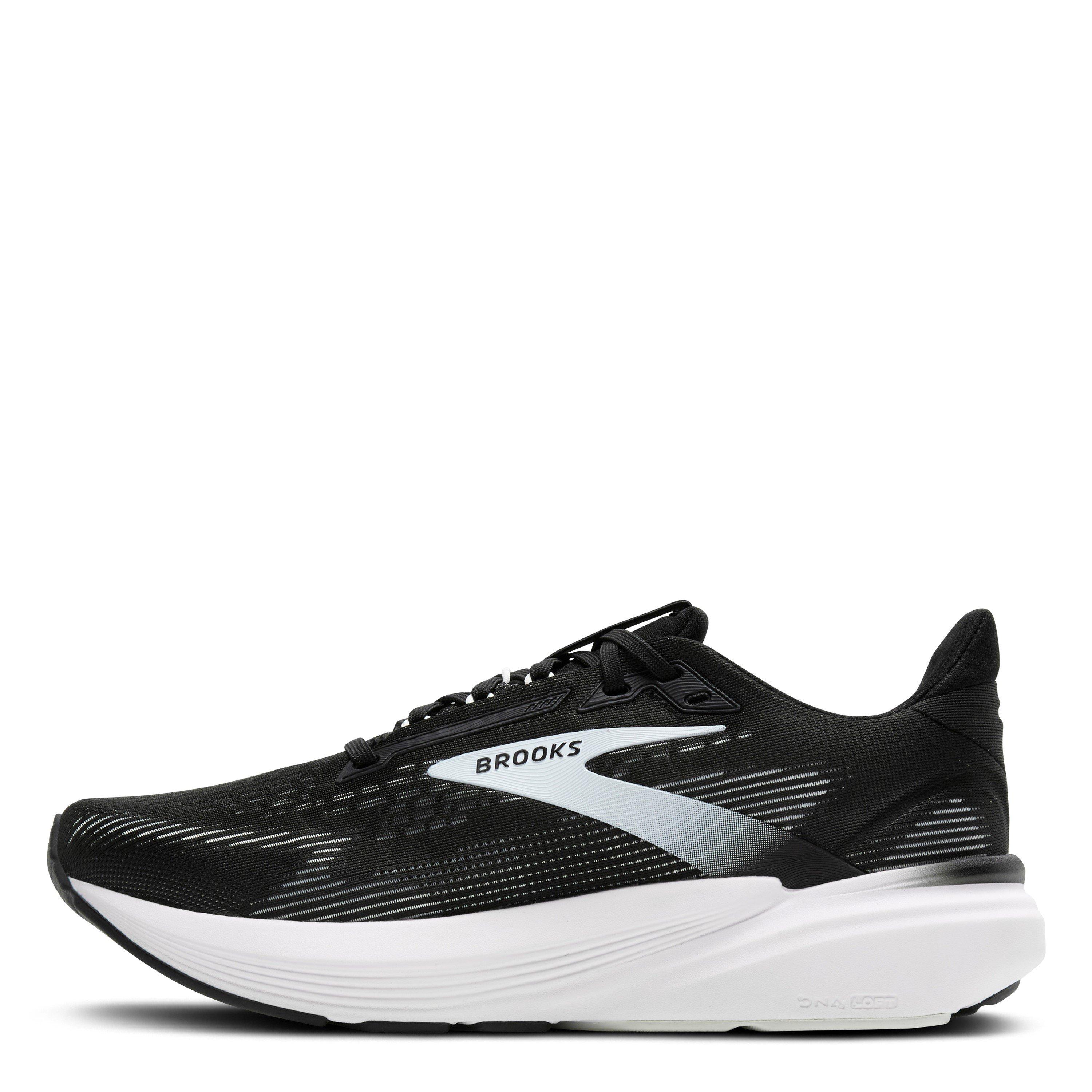 Black/White - Brooks - Revel 8 Road Running Shoes Mens - 4