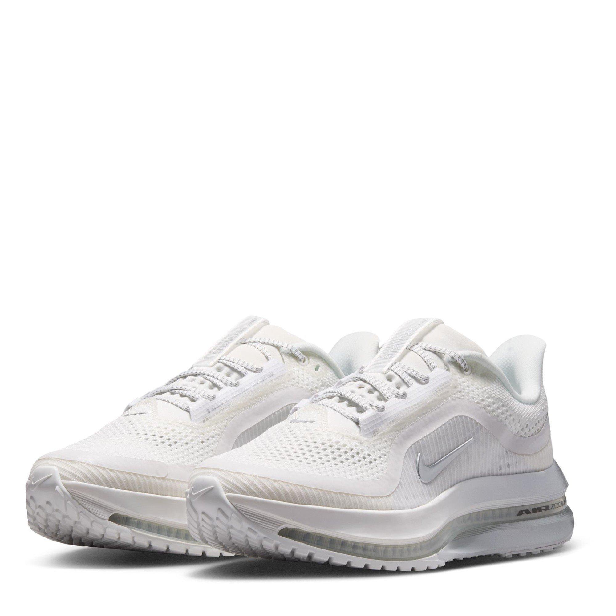 Wht/Silver-Grey - Nike - Women's Pegasus Premium Road Running Shoes - 4