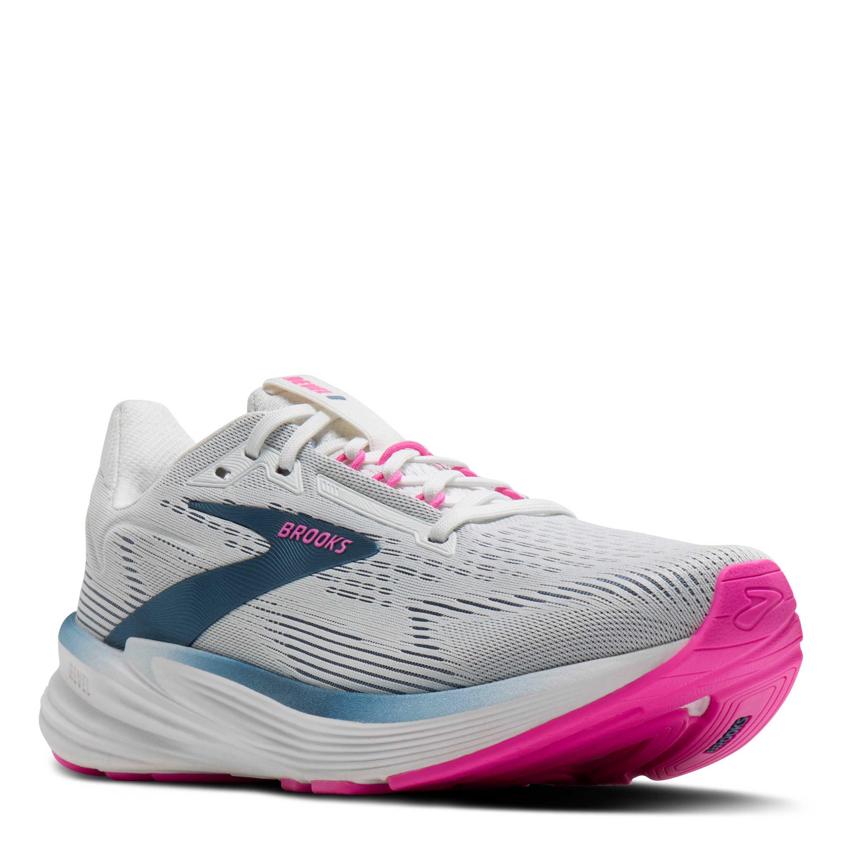 Bianco/Rosa - Brooks - Revel 8 Road Running Shoes Womens - 2