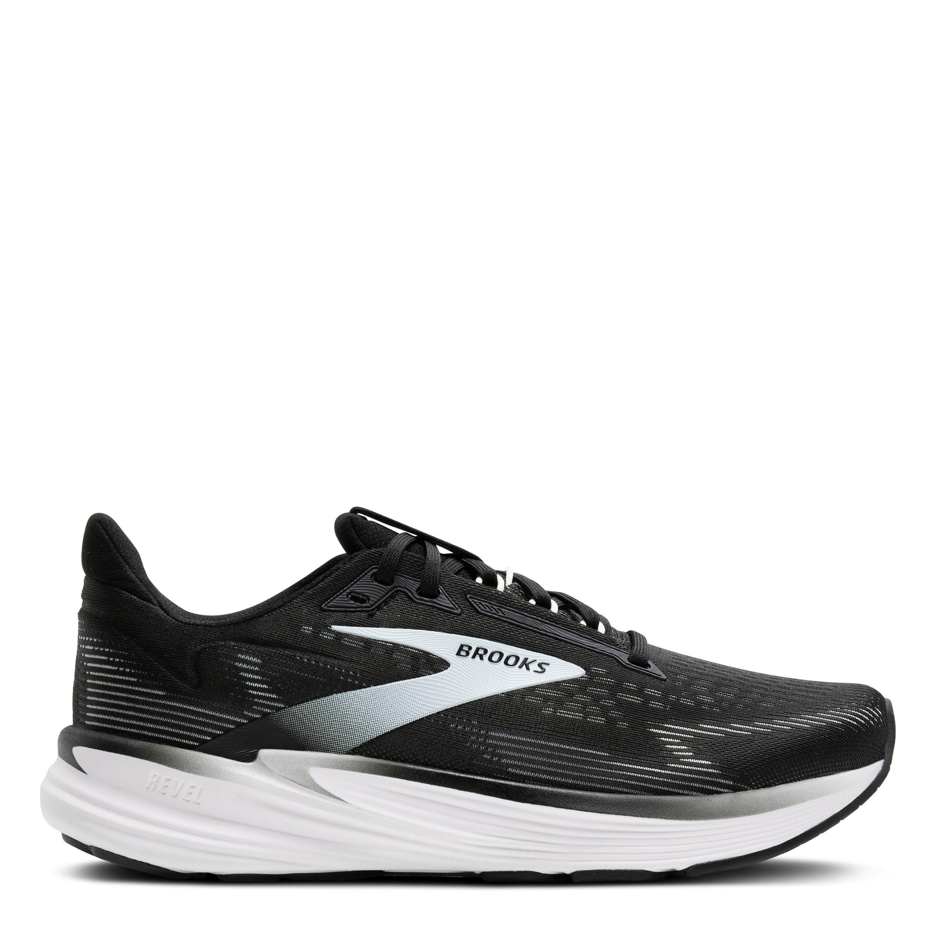 Black/White - Brooks - Revel 8 Road Running Shoes Womens - 1