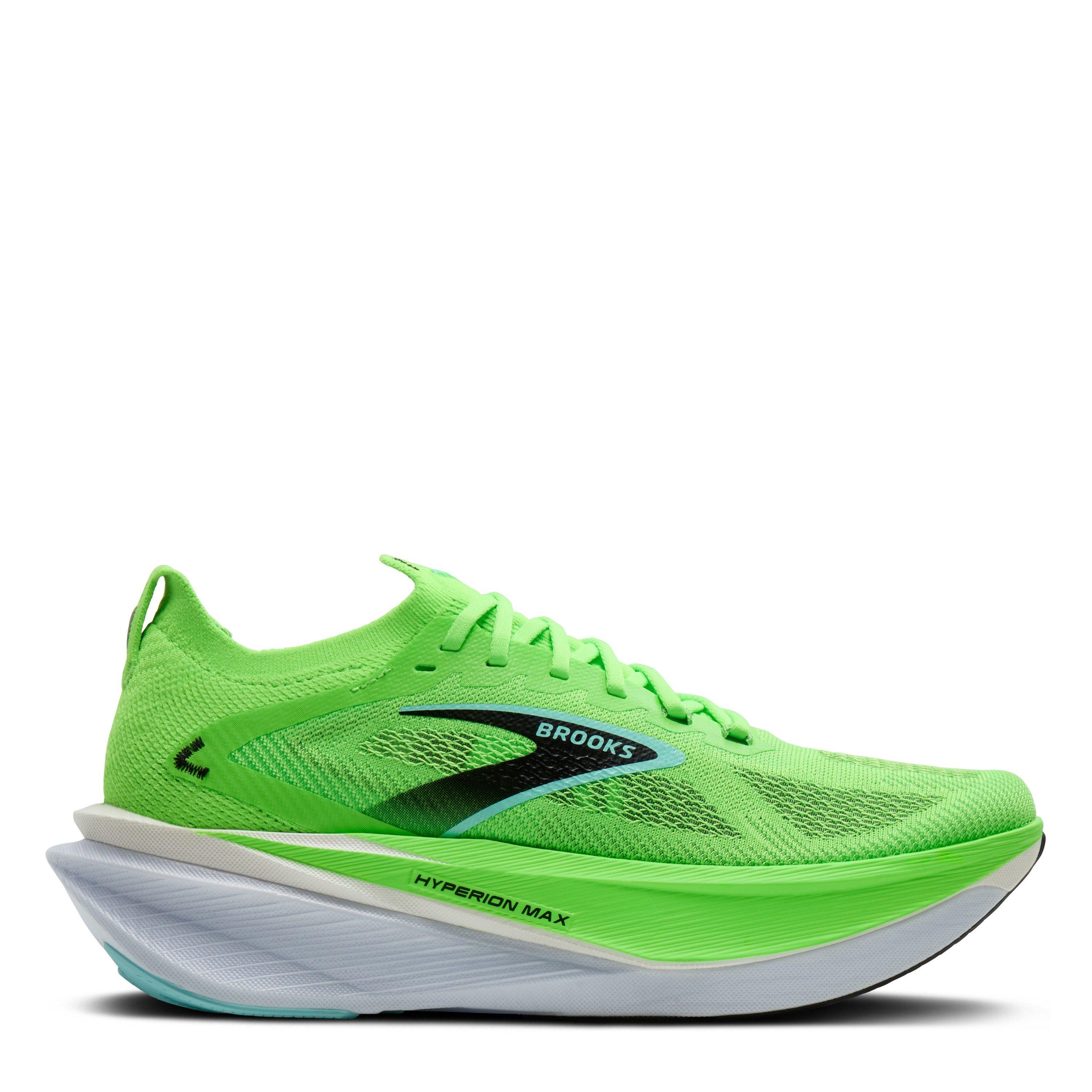 Green/White - Brooks - Hyperion Max 3 Road Running Shoes Mens - 1