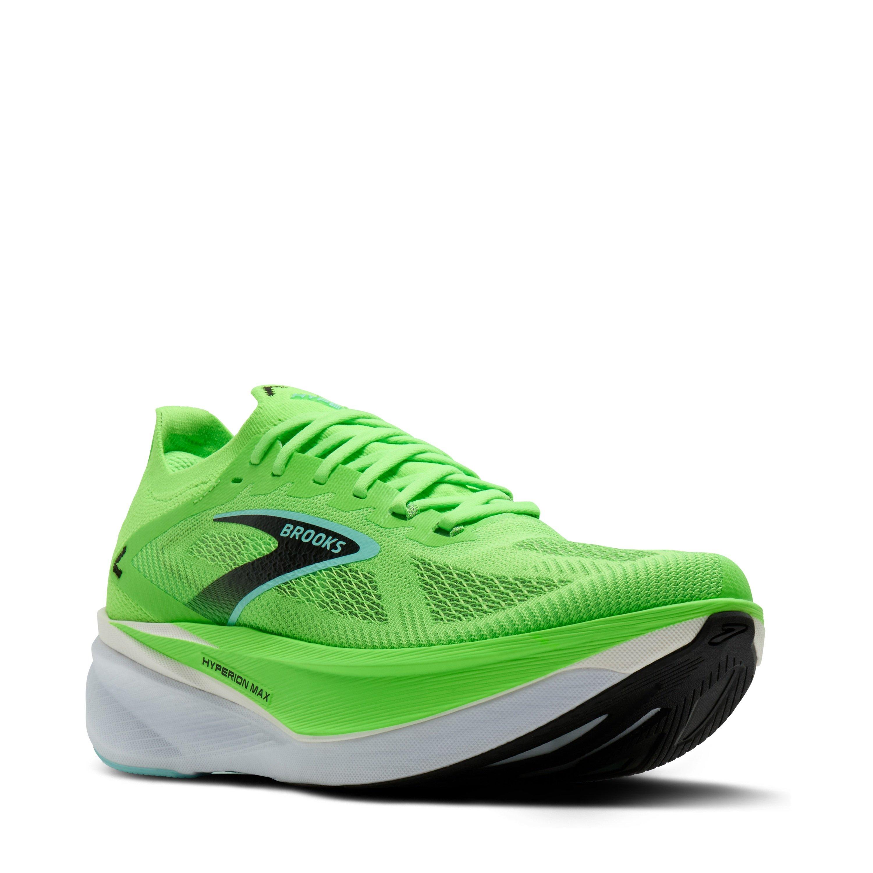 Green/White - Brooks - Hyperion Max 3 Road Running Shoes Mens - 2